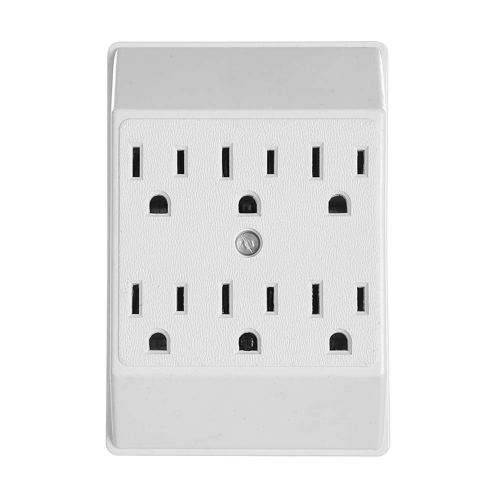 Eaton 1146W-SP 15-Amp 125-Volts Six Outlet Tap Duplex Receptacle, White