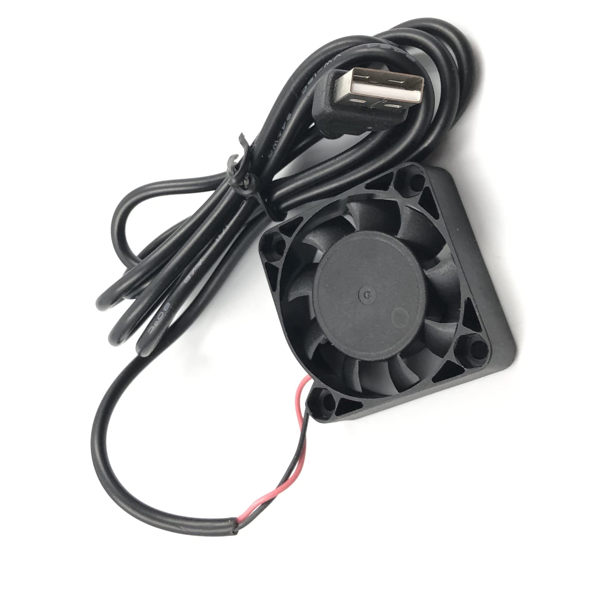FainWan 2-Pack 40mm USB Brushless Cooling Fan, 5V Dual Ball Bearing, Quiet Operation, 4010 Computer Fan with 100cm Wire