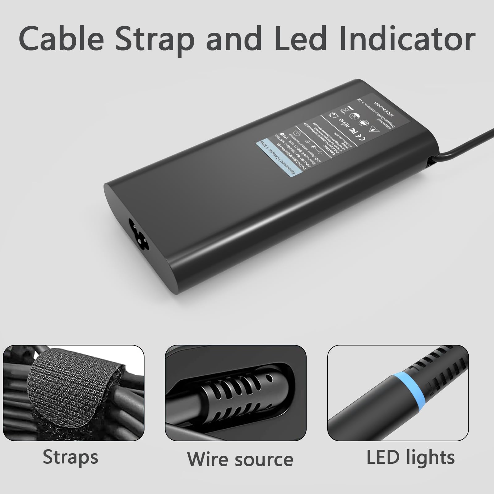 Replacement Dell 130W Ac Adapter For Dell Inspiron 16 Plus 7640 7620 7630 Business Laptop,Dell Inspiron 14 16 Plus 7420 7430 751