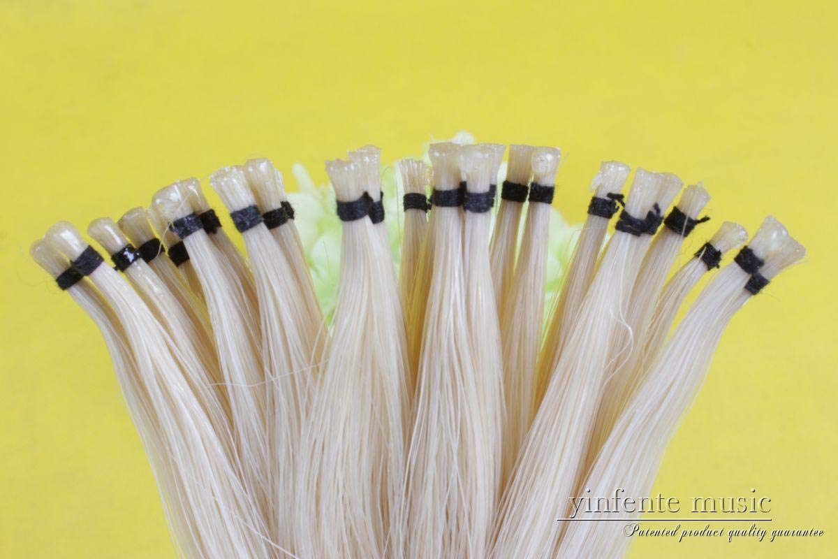 New Violin Bow Hair Genuine Mongolian Horse Hair 85Cm Horse Tail 33Inch Viola Cello Bow (250G)