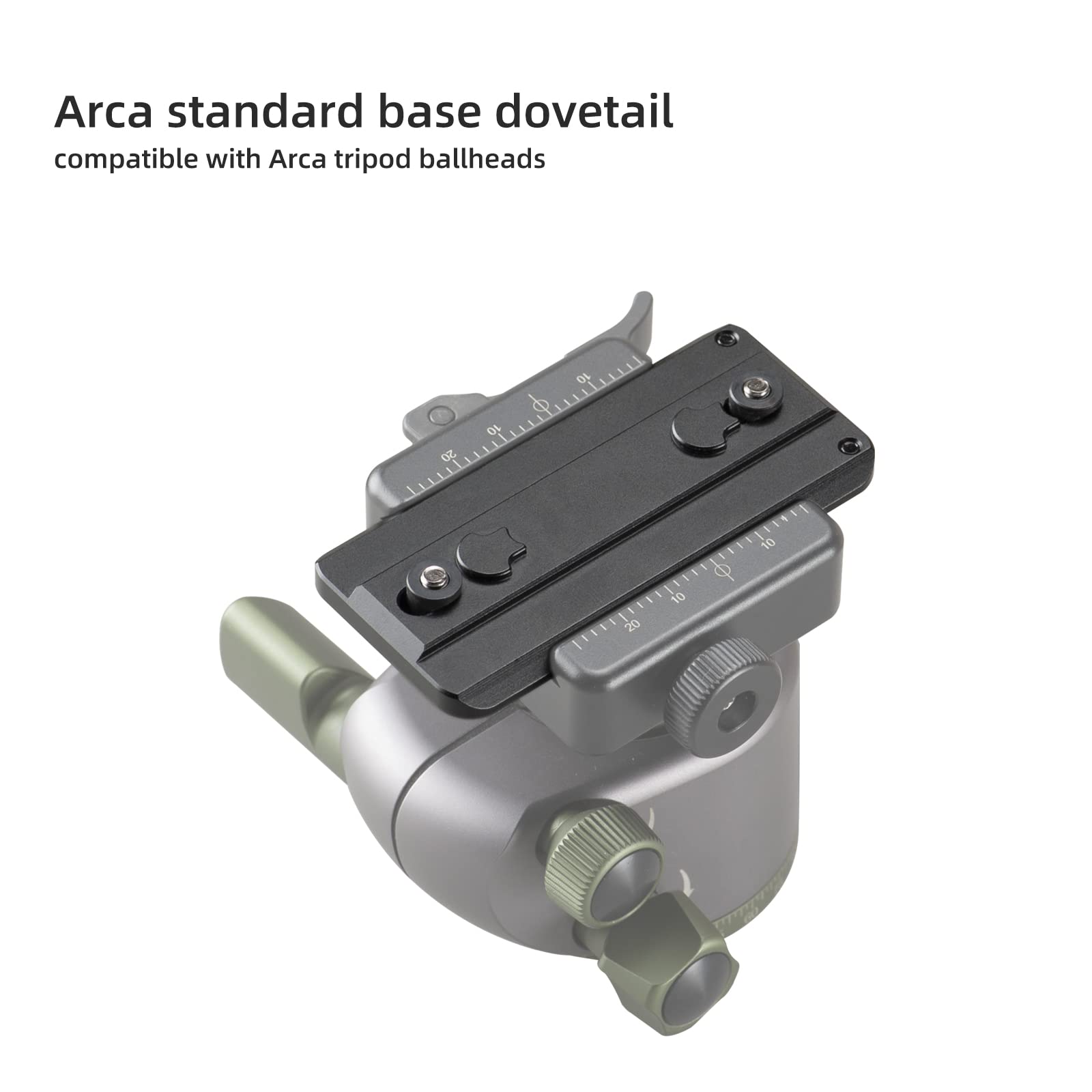 Fanaue Keymod Rail Tripod Plate Adapter Mount With Safety Stop Screws,For Tripod Ball Head Ballhead,Compatible Arca Swiss Rrs Do