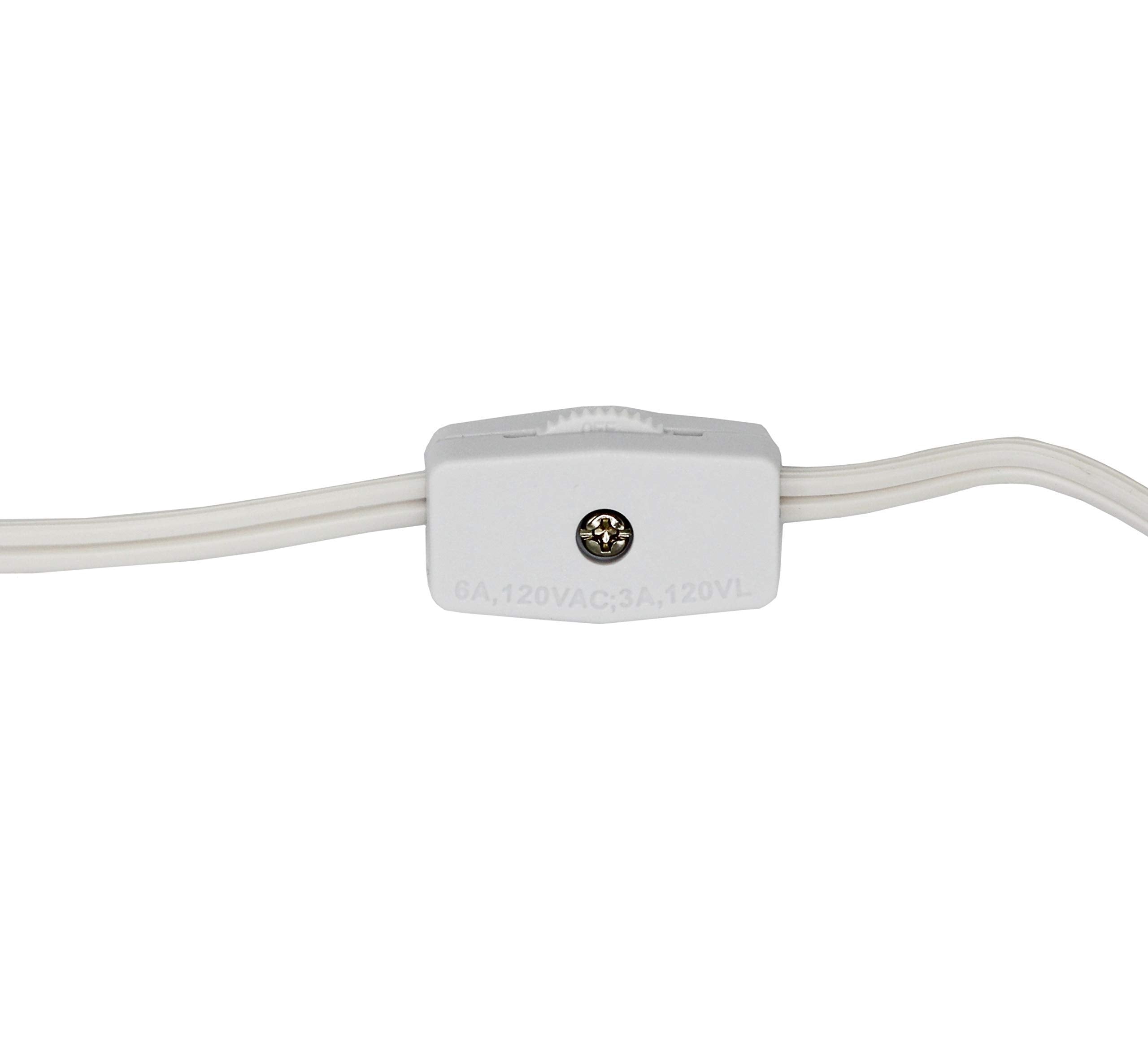 Creative Hobbies 708N1 Single Light Replacement Clip In Lamp Cord For Christmas Village House, Pumpkin Lights, Small Objects (50