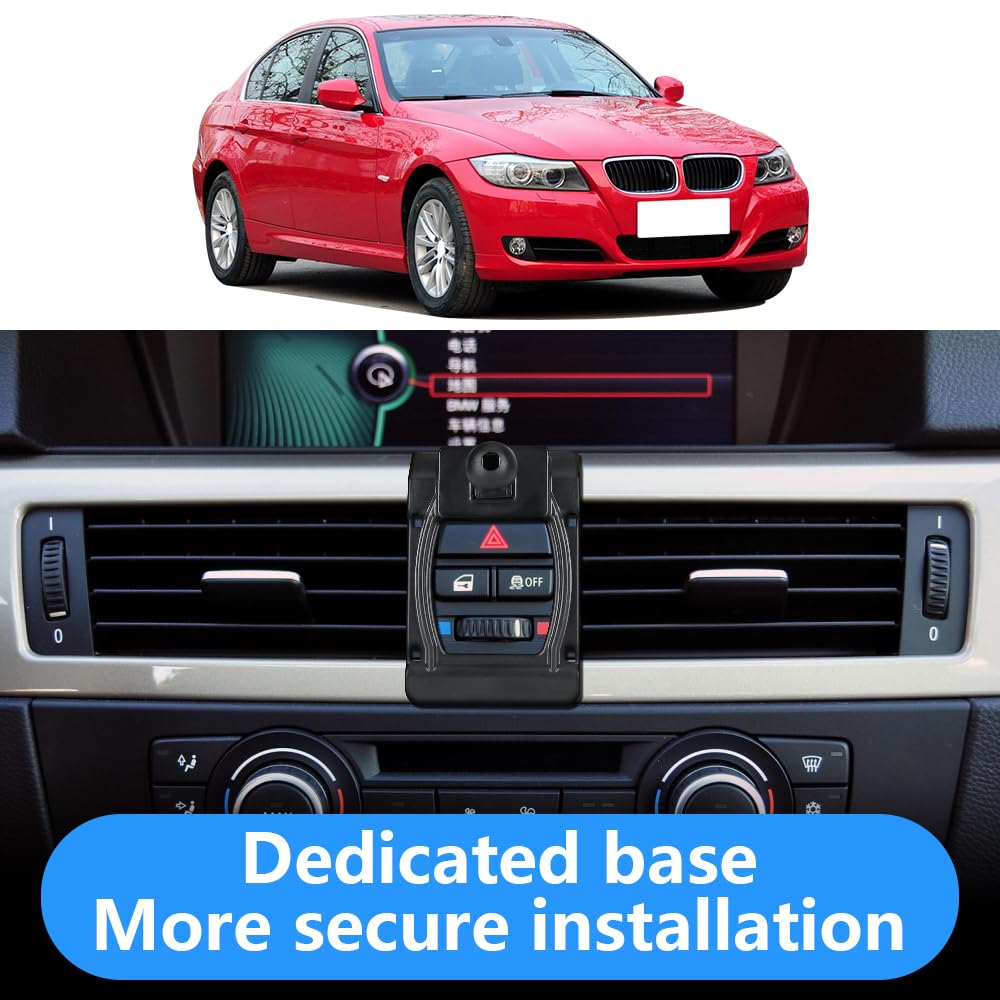 Lunqin Car Phone Holder For Bmw 3 Series 2005-2012 E90 E91 E92 E93 323 325I 328I 330I 335I 335D 328Xi 335Xi 325Ci 330Xi And Bmw