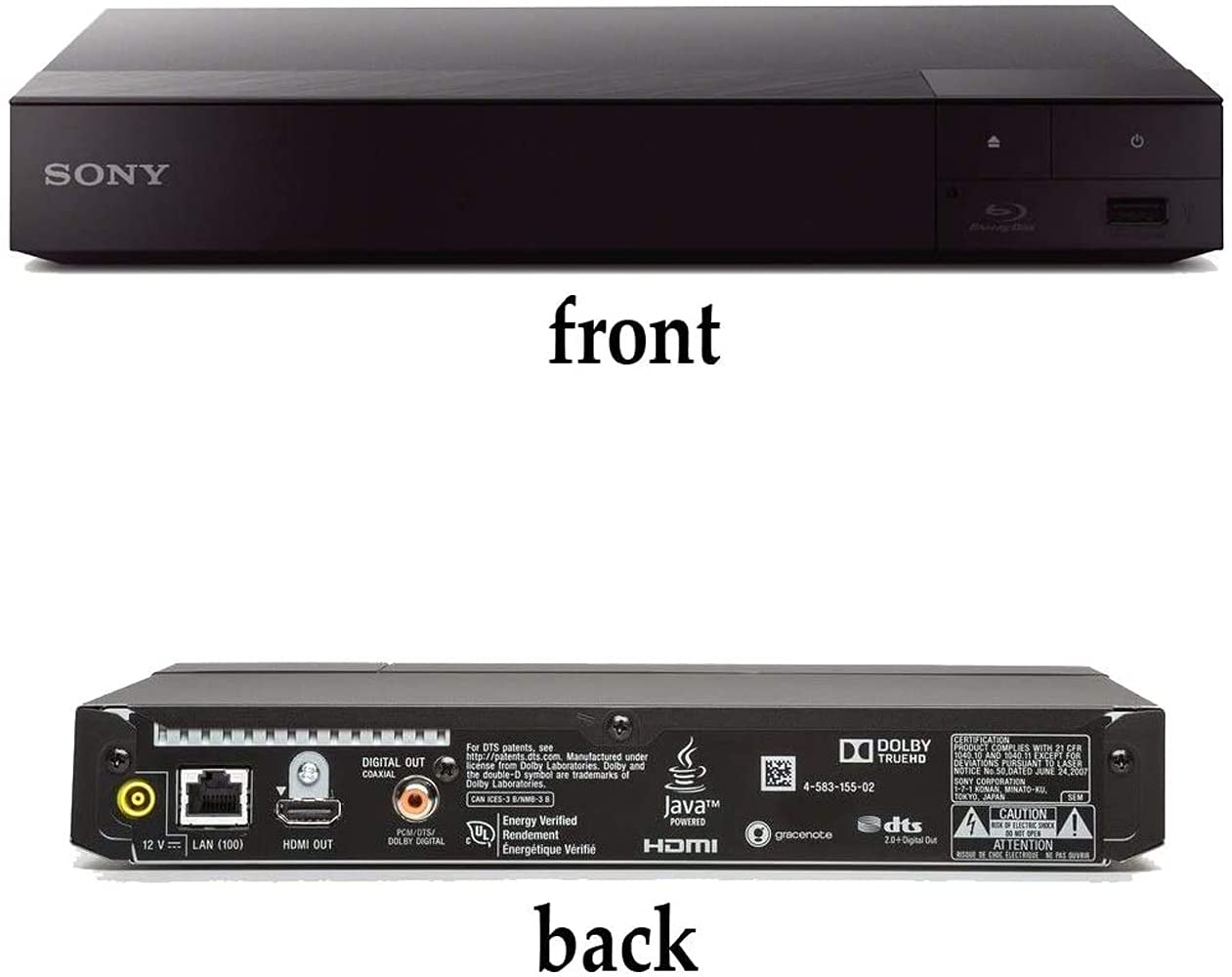 Sony Bdp Bx370 Blu Ray Disc Player With Built In Wi Fi And Hdmi Cable With Ultra Usb Flash Drive 64Gb