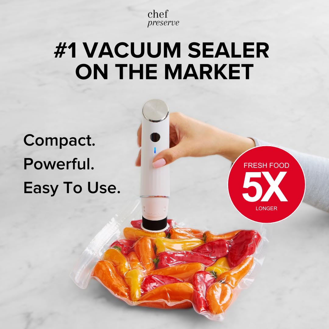 Chef Preserve Vacuum Sealer (Vacuum Sealer + 20 Bags)