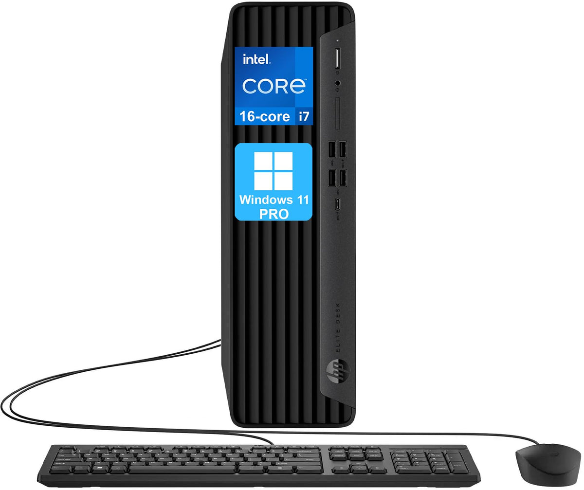 Hp Elite Desk 600 G9 Sff Business Desktop Computer, 16-Core Intel Core I7-13700 Processor, 16Gb Ddr5, 1Tb Ssd, 2 Display Port + 