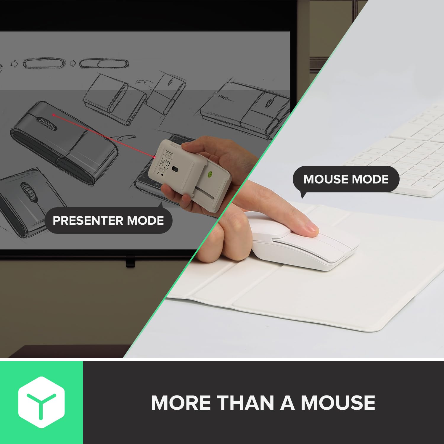 Delux Pockcombo Portable Keyboard And Mouse Wireless With Protective Case, Bluetooth Foldable Keyboard, 2 In 1 Sliding Mini Mous