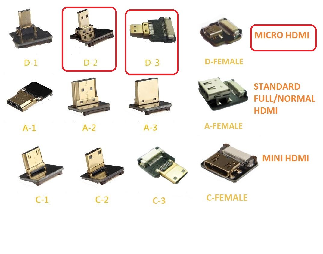 Black Slim Short Ffc Hdmi Fpv Hdmi Cable Micro Hdmi 90 Degree Angled Male To Micro Hdmi Straight Male For Brushless Gimbal Handh