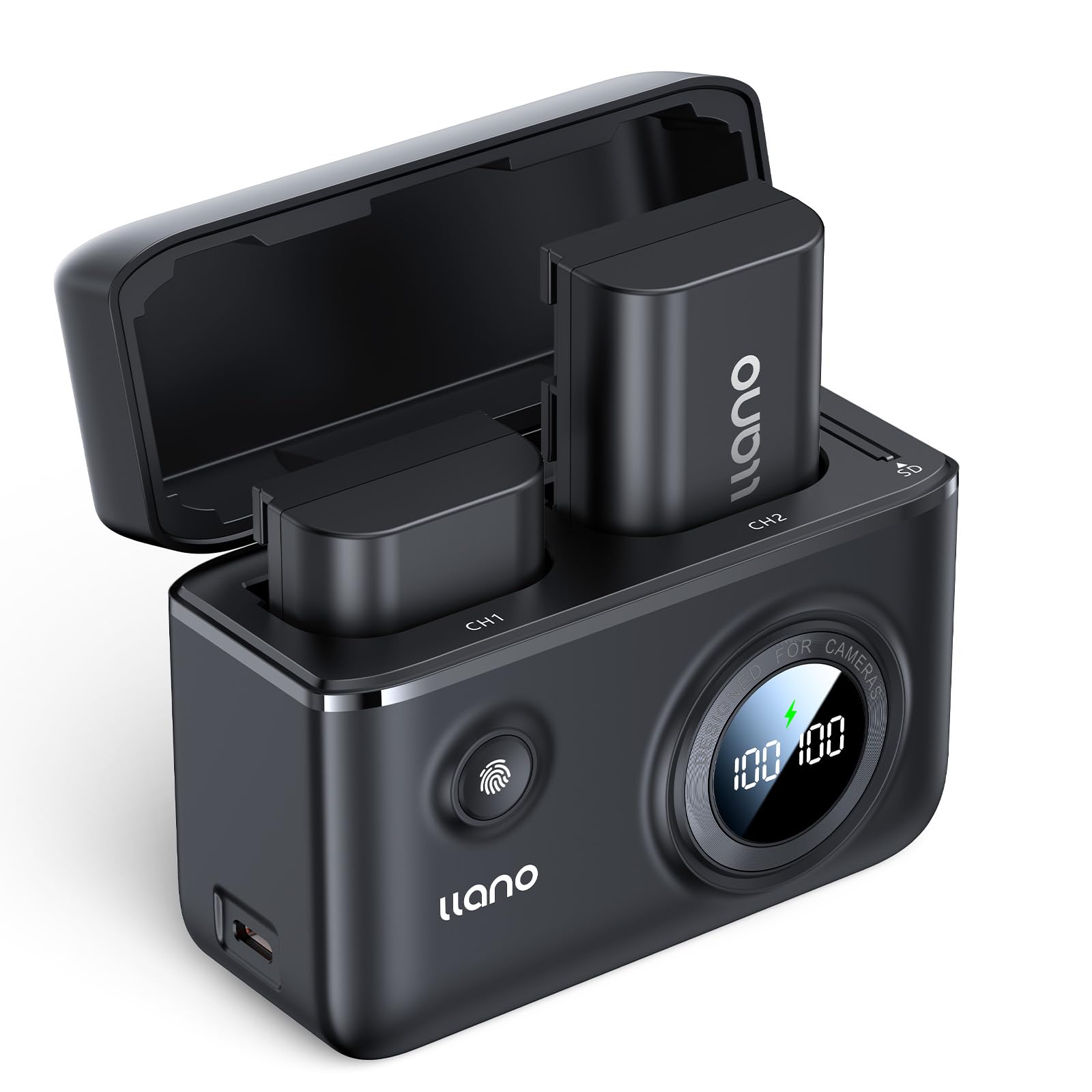 Llano 2 Pack Lp E6Nh Batteries And 18W Fast Dual Usb Charger For Canon Eos R5,R5 C R6 Mark Ii, 5D 6D 7D Mark Ii Iii Iv, 5Ds, 60D