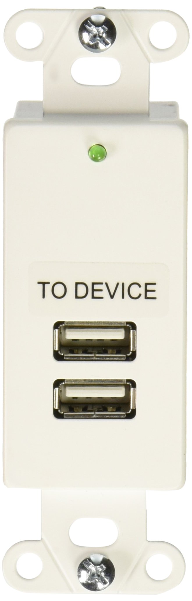 C2G Usb Extender, 2 Port Usb 1.1 Over Cat5, Superbooster Extender, Wall Plate, White, Cables To Go 29345