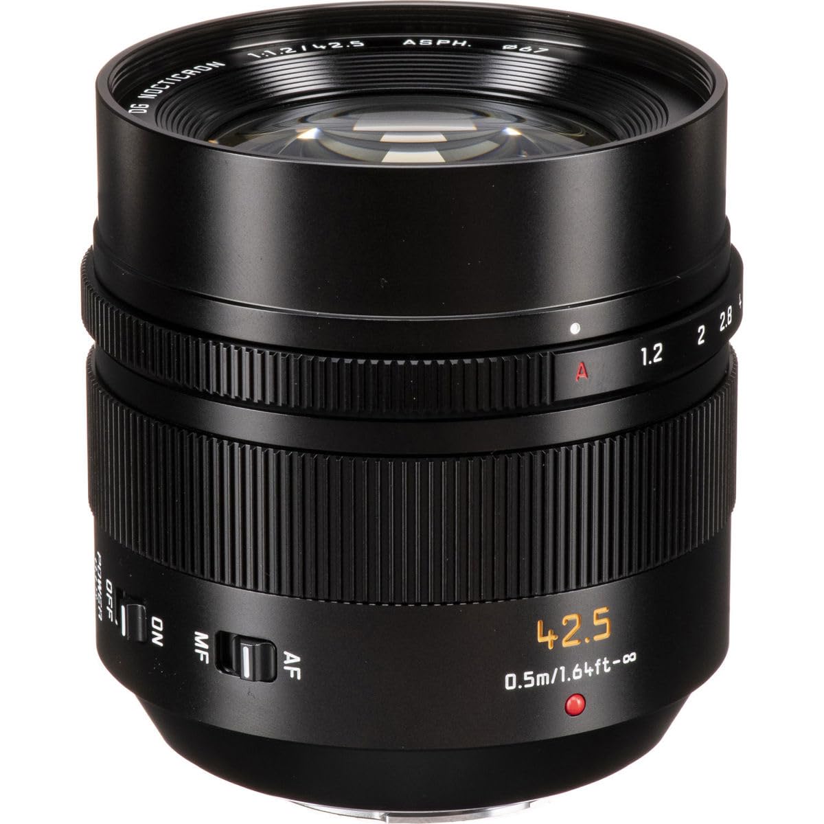 Panasonic Lumix G Leica Dg Nocticron Lens, 42.5Mm, F1.2 Asph., Professional Mirrorless Micro Four Thirds, Power Optical I.S., H