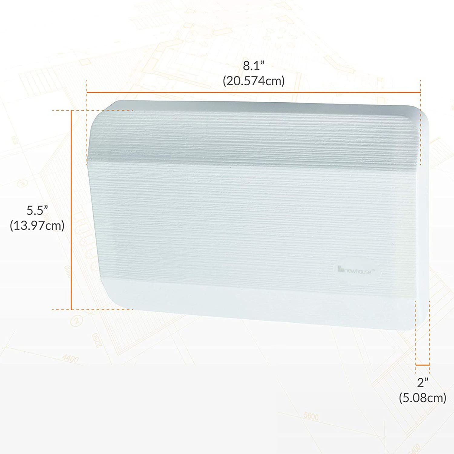 Newhouse Hardware Chm3D Door Chime, White