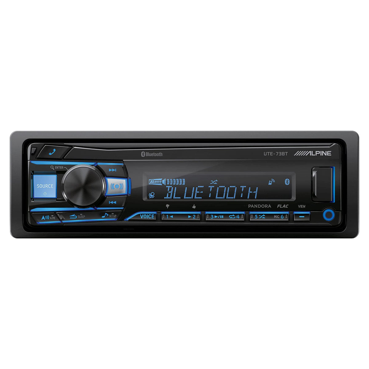 Alpine Ute 73Bt Mech Less Digital Media Receiver With Bluetooth� Wireless Technology