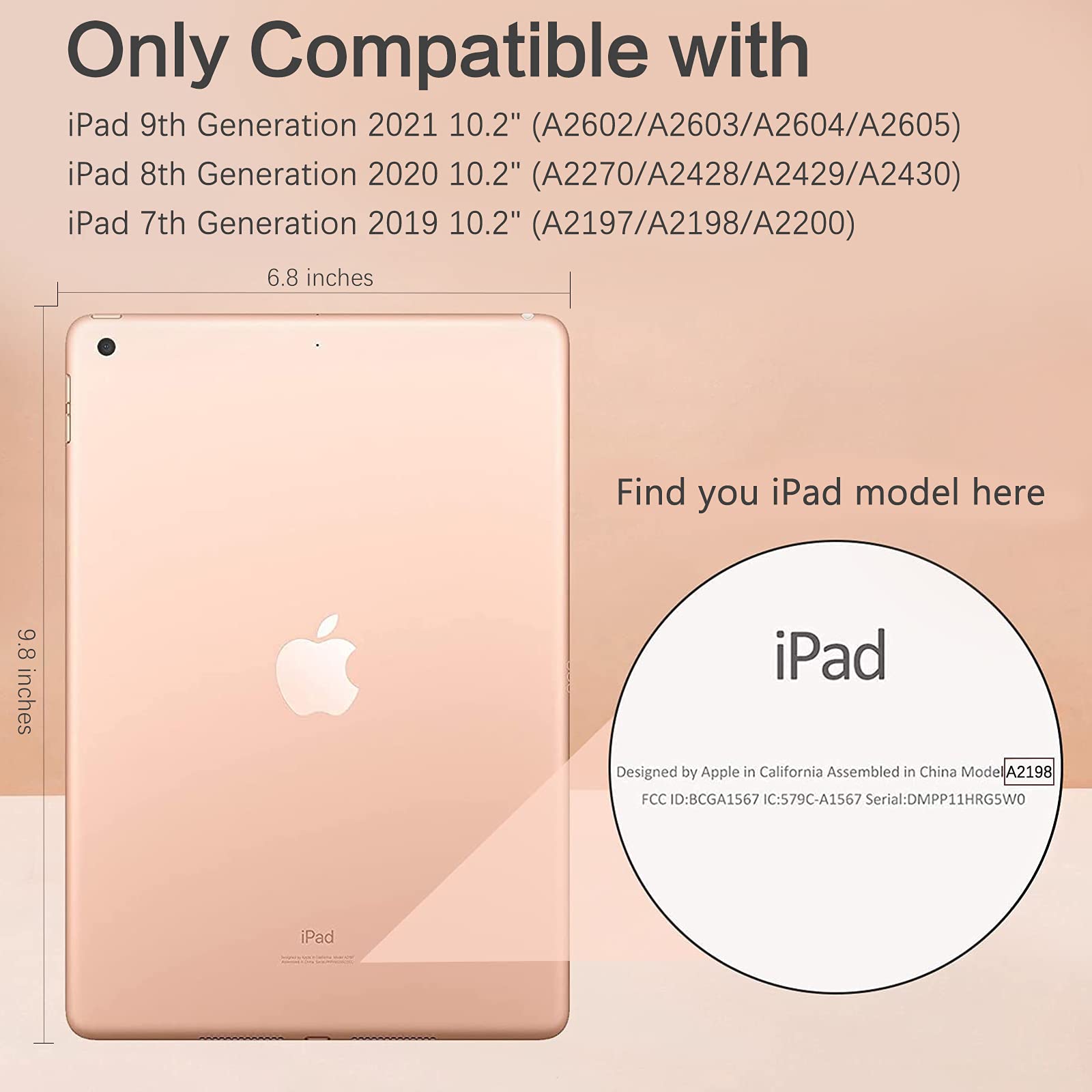 Bentoben For Ipad 9Th Generation Case, Ipad 8Th Generation Case, Ipad 7Th Gen Case, Ipad 10.2 2021/2020/2019 Case, 3 In 1 Heavy