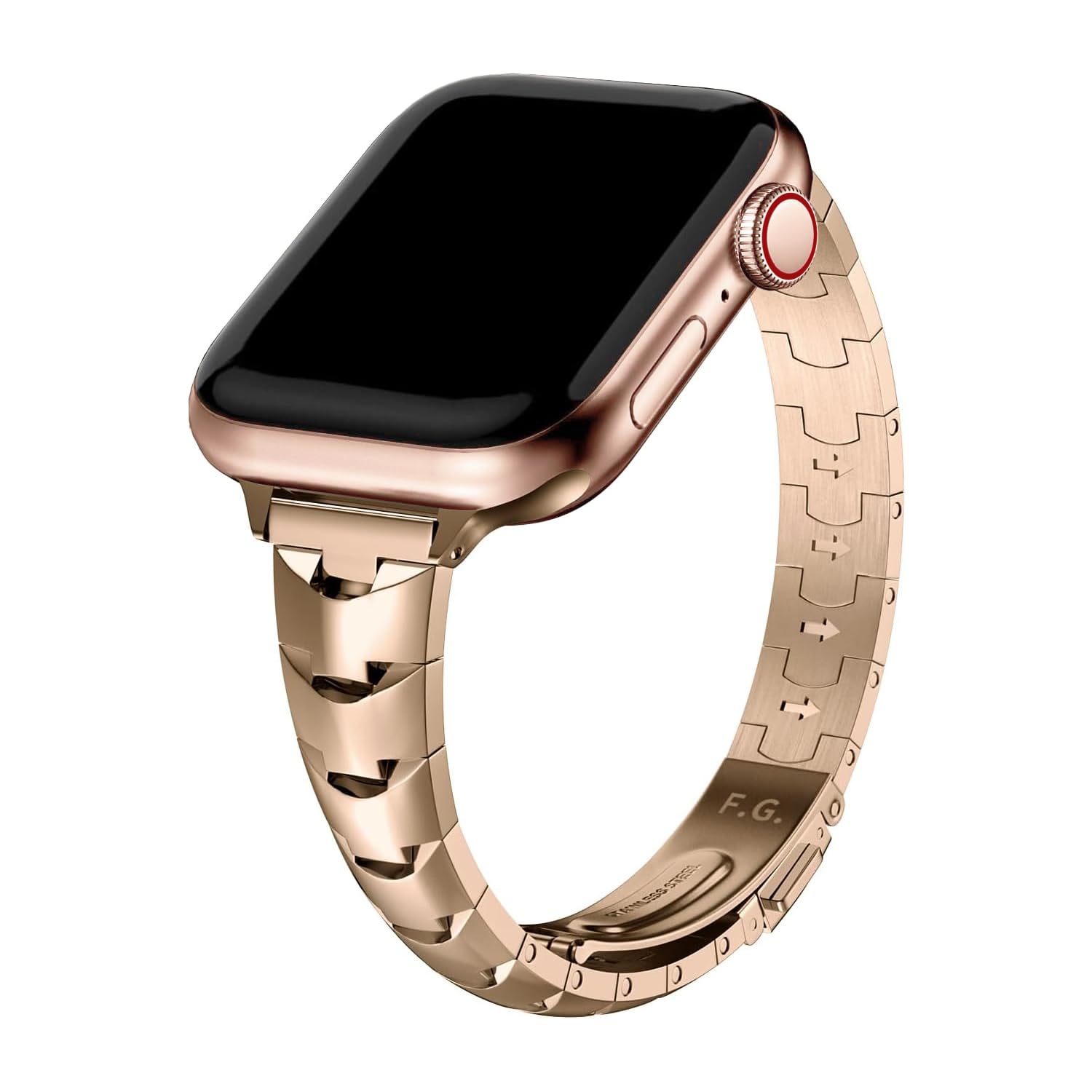 Fullmosa Compatible With Apple Watch Band Stainless Steel 49Mm 45Mm 44Mm 42Mm 41Mm 40Mm 38Mm,Women Slim Band For Iwatch Ultra2/U