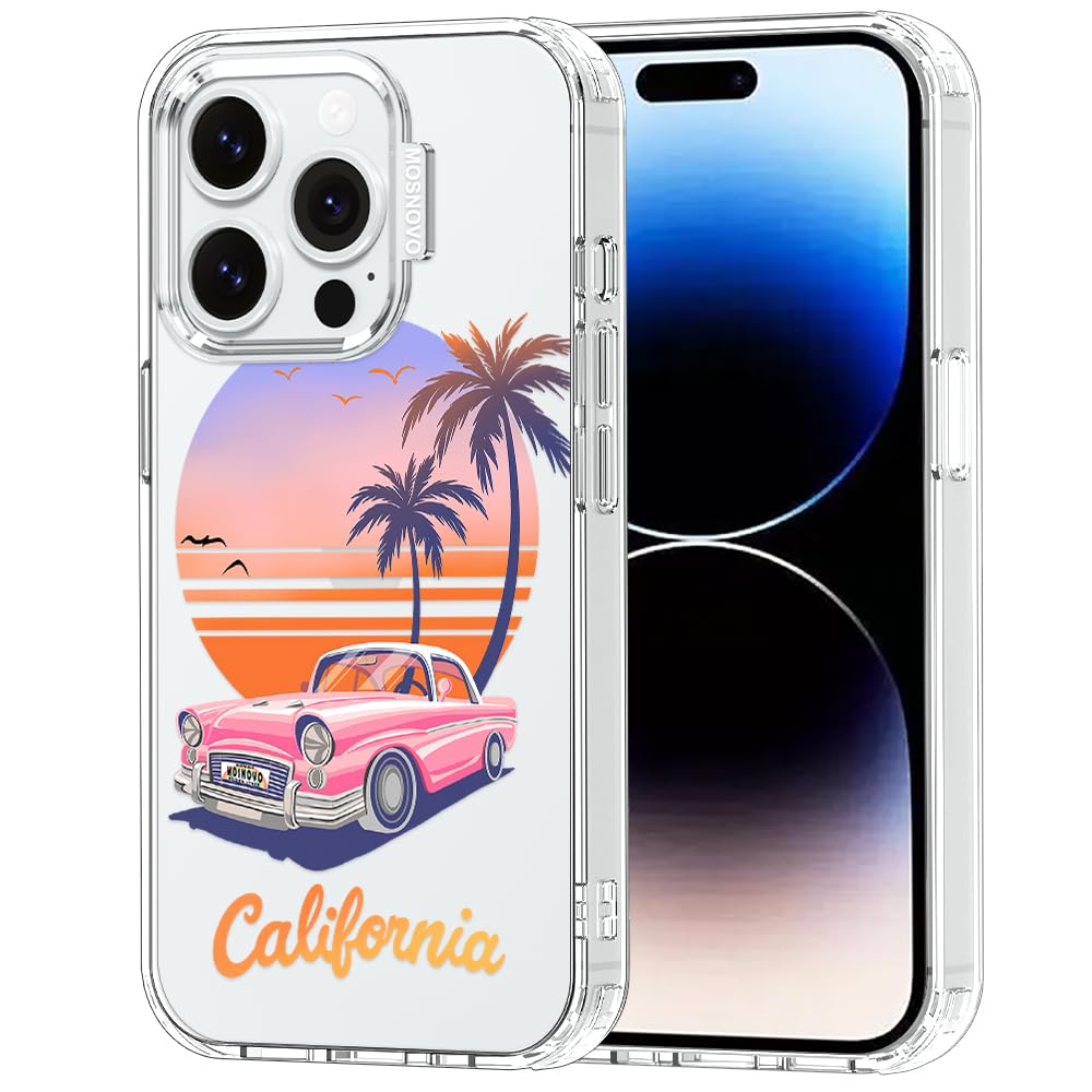MOSNOVO for iPhone 14 Pro Case, Shockproof Military-Grade Protection 6.6ft Drop Tested, Clear Phone Case for iPhone 14 Pro, Cali