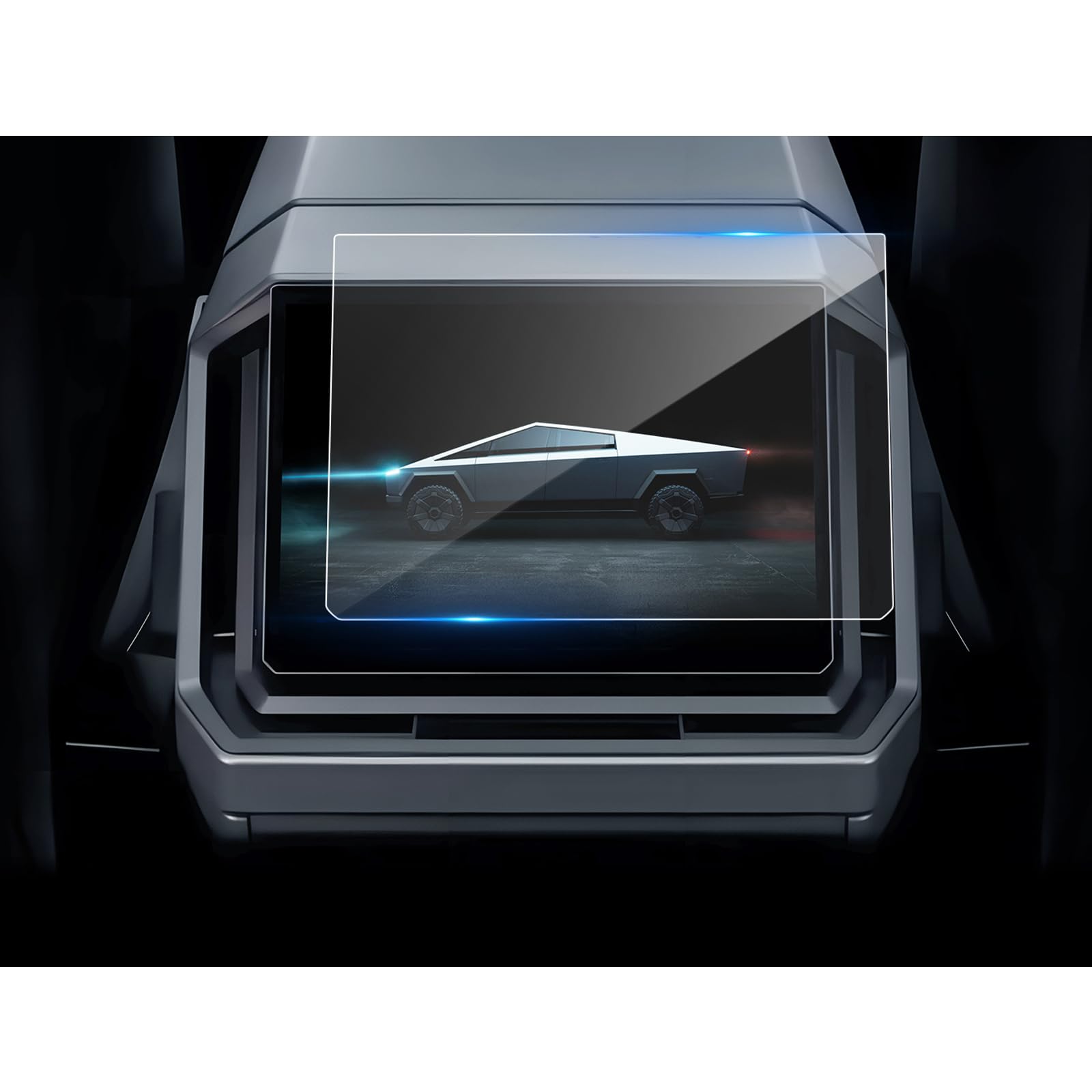 Coleya For Tesla Cybertruck Screen Protector, 9.4 Inch Rear Seat Touchscreen, 9H Tempered Glass 2024 Cybertruck Accessories Hd T