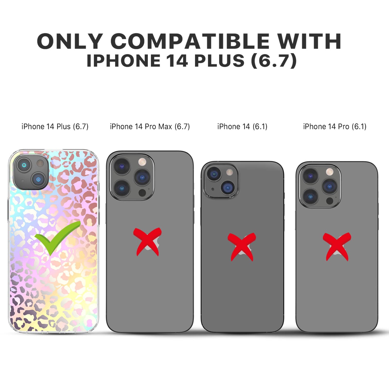 Mybat Pro Magnetic Slim Case For Iphone 14 Plus Case 6.7, Compatible With Magsafe, Mood Series For Women Girls, Military Grade D