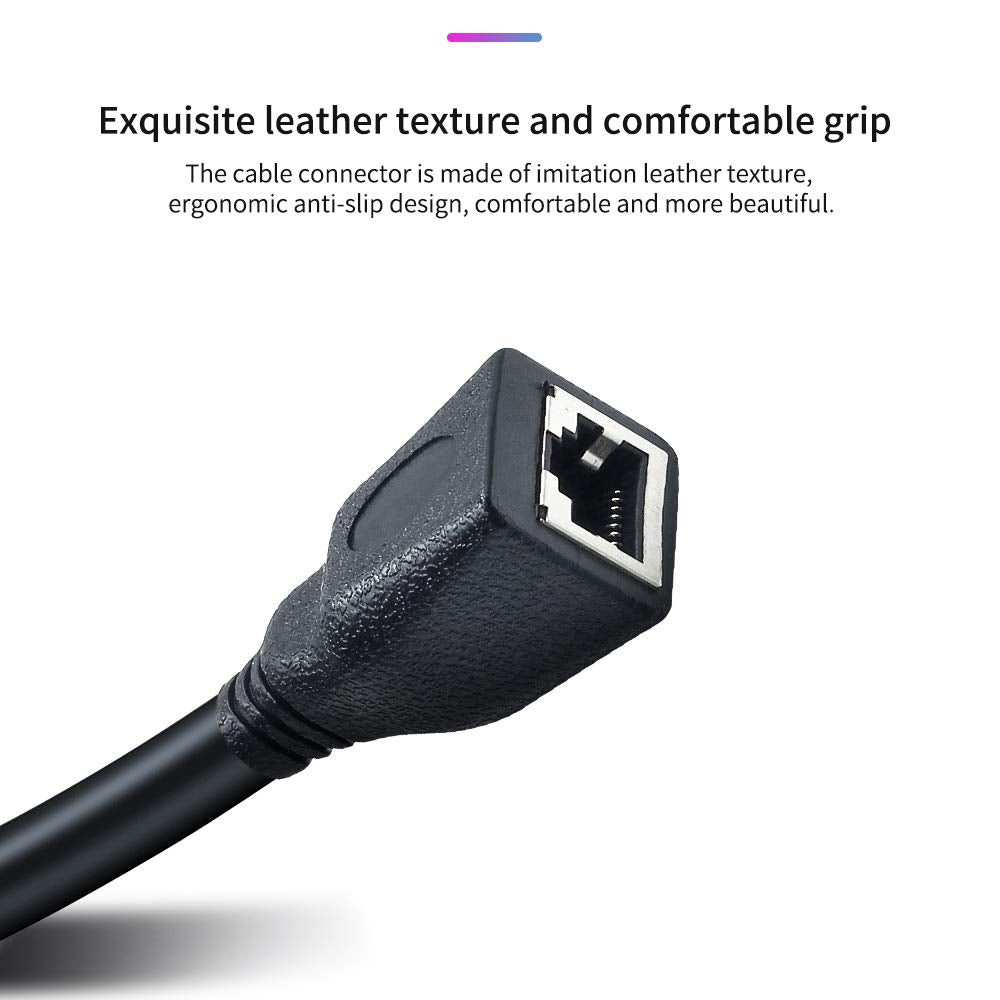 Siyear Xlr 5 Pin Rj45 Adapter Cable Xlr 5 Pin Male To Rj45 & Xlr 5 Pin Female To Rj45 Female Dmx Ethernet Adapter Converter Cabl