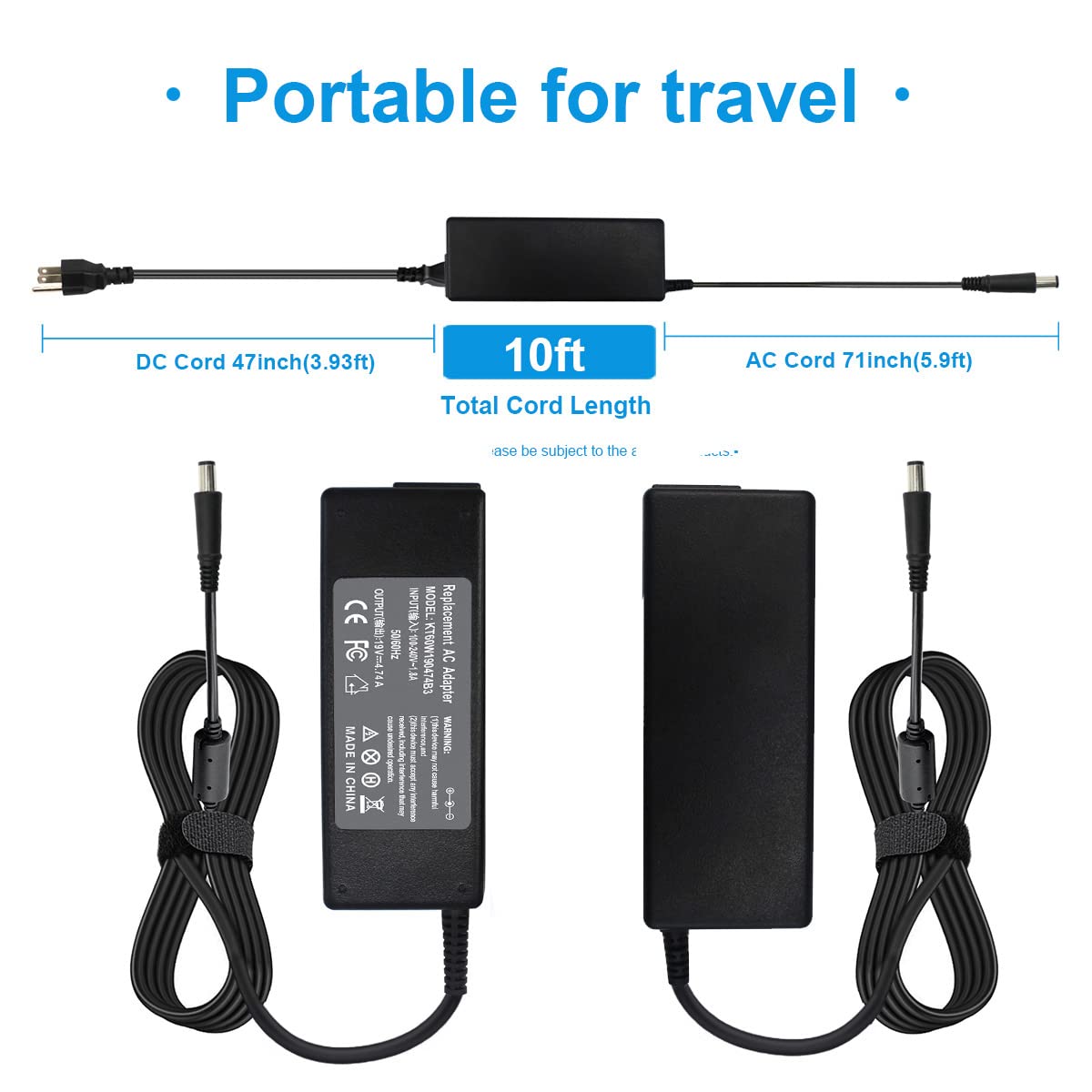 90W 19V 4.74A Power Supply Ac Charger For Hp Pavilion All-In-One Desktop Pc 22-3030 22-3110 23-G010 24-G020 18-5110 19-2304 20-B