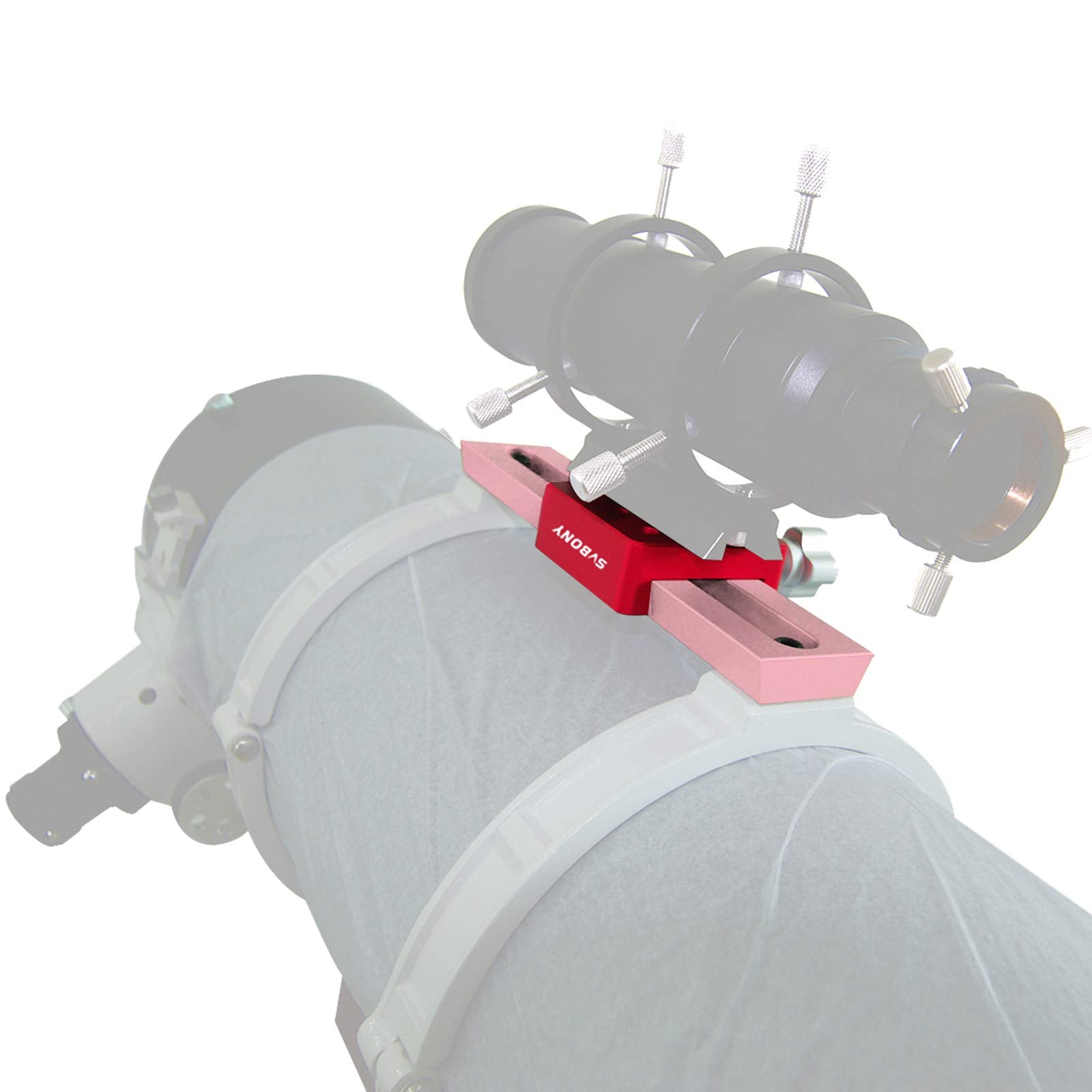 Svbony Medium Dovetail Clamp With A Brass Screws For Telescopes And Cameras (Red)