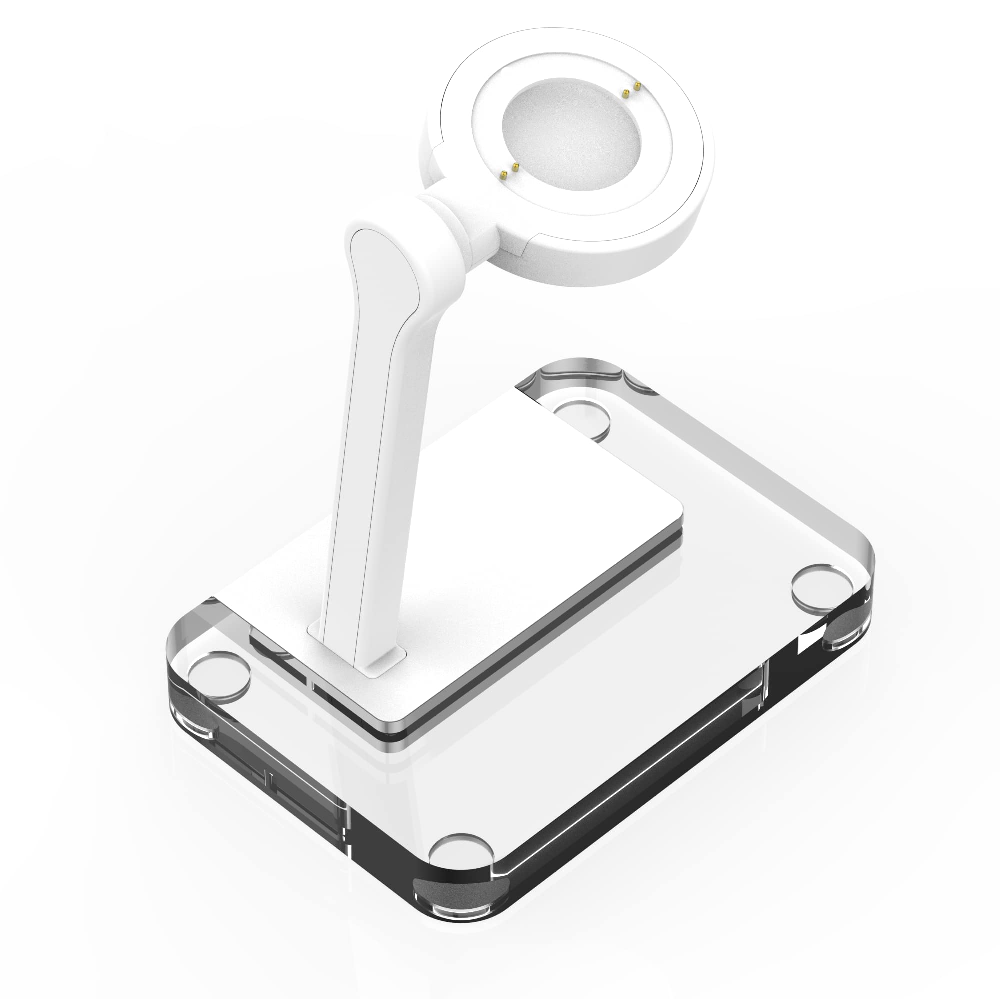 Watch Charger for Fossil Gen 6,6 Hybird/Gen 5/5e,Gen 4,Charging Stand for Fossil/MK/Skagen/Emporio Armani HeartRate Smartwatch,W