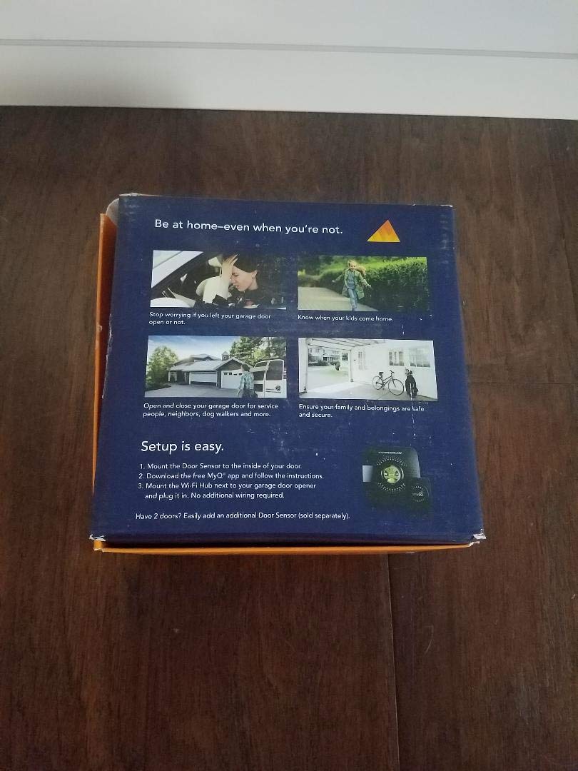 Chamberlain Myq Smart Garage Hub   Wi Fi Enabled Garage Hub With Smartphone Control, Model Myq G0301, Old Version, Black