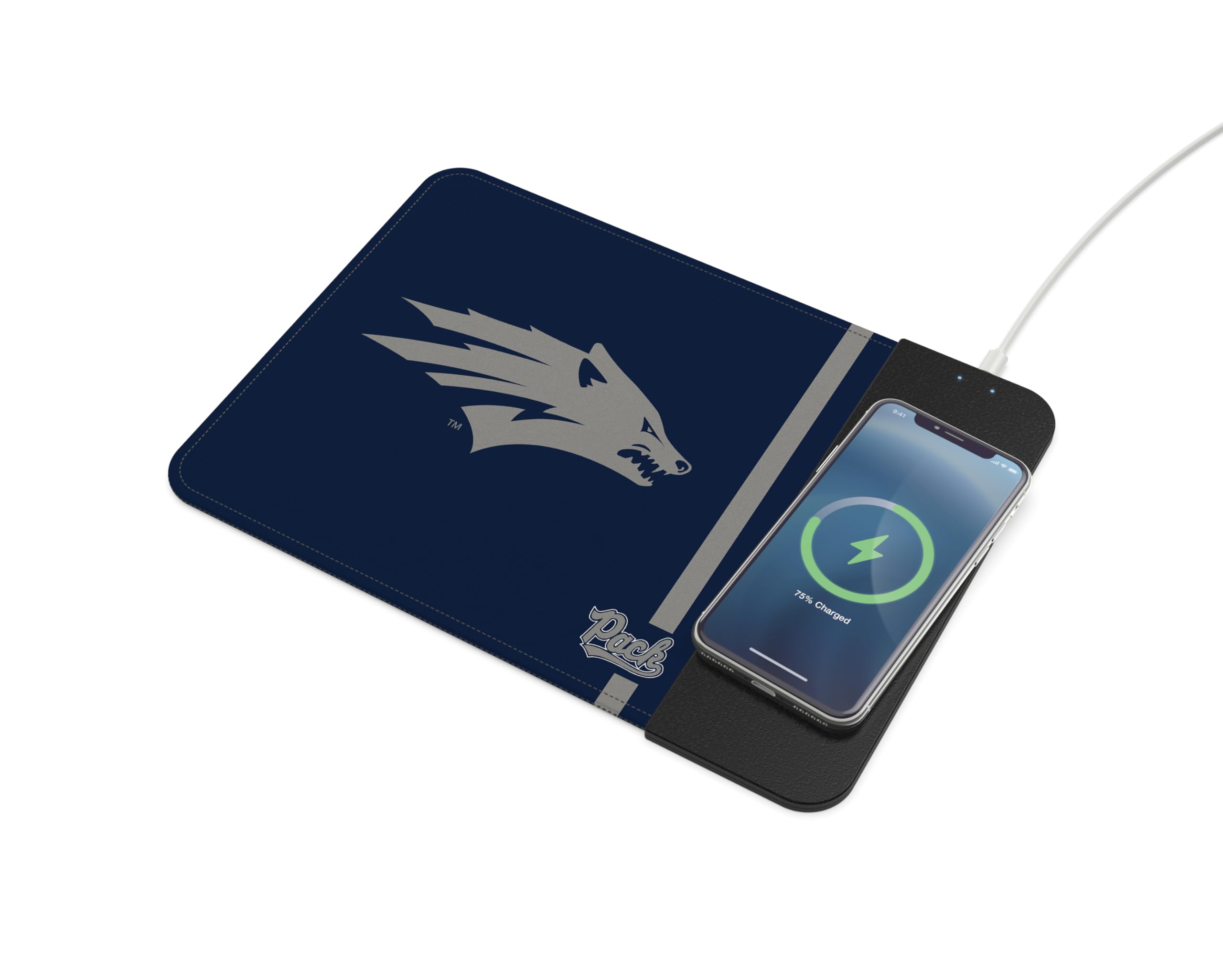 Soar Ncaa Wireless Charging Mouse Pad, Nevada Wolf Pack