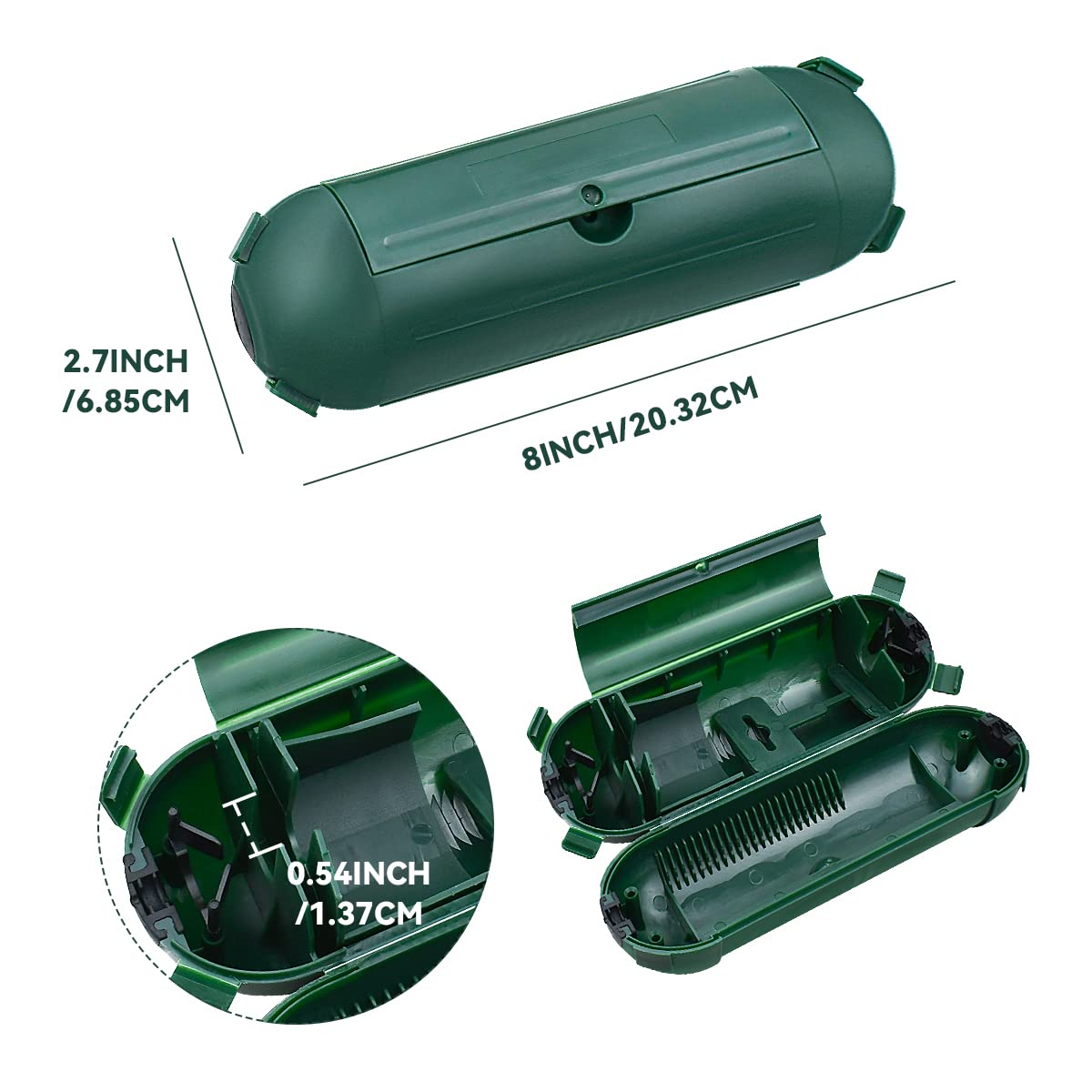 2 Pcs Outdoor Waterproof Extension Cord Safety Box Weatherproof Resistant Seal Housing Ip44Waterproof Connection Box For Protect