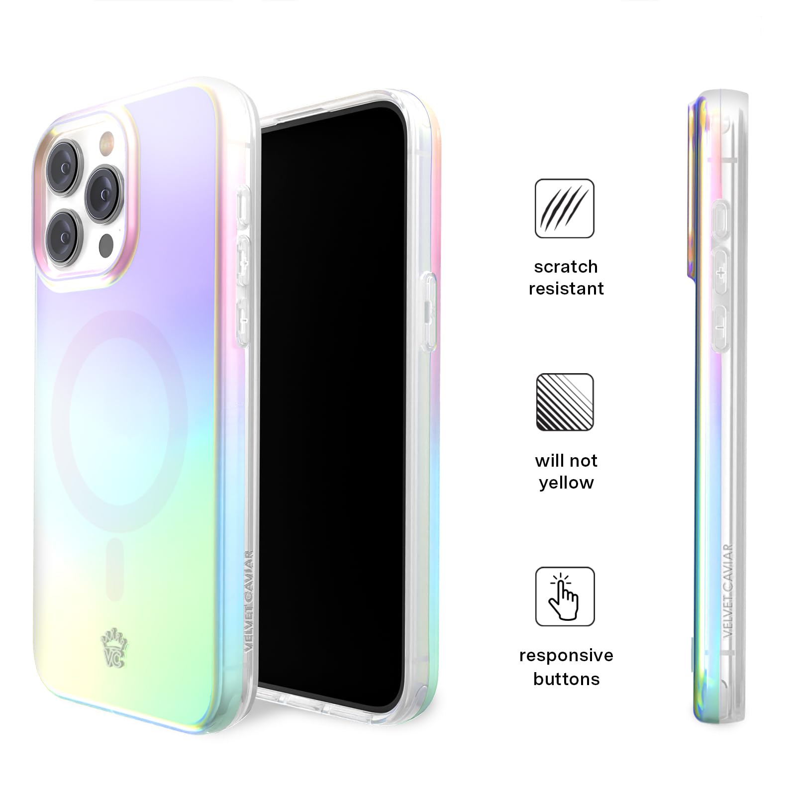 Velvet Caviar Compatible With Iphone 15 Pro Case Ombre [8Ft Drop Tested] Compatible With Magsafe   Cute Protective Phone Cases (