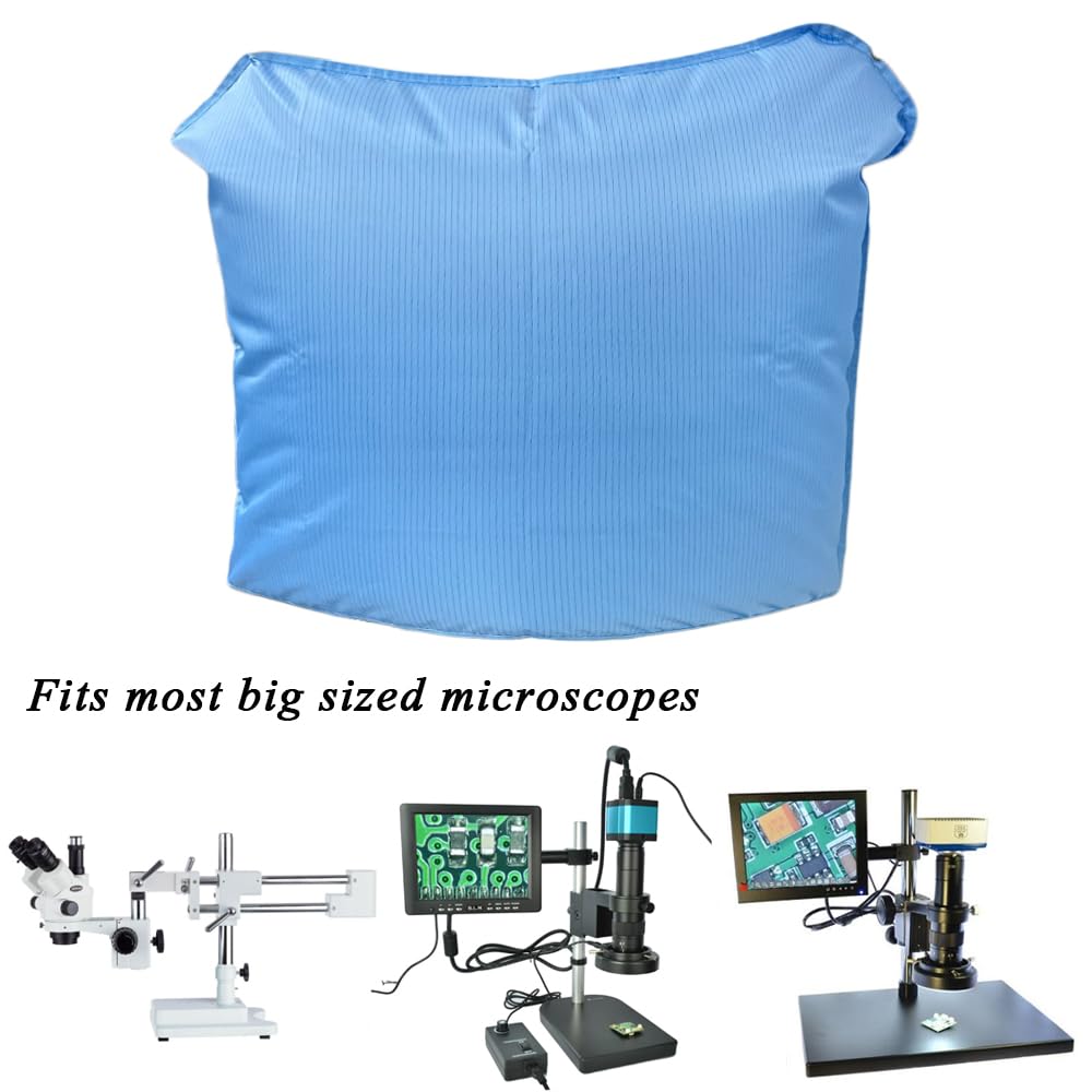 Microscope Dust Cover Compatible With 3.5X 180X, 3.5X 90X, Sw 3T24Z   Lab Lensmeter Instruments Accessories, Esd Material, 31.1'