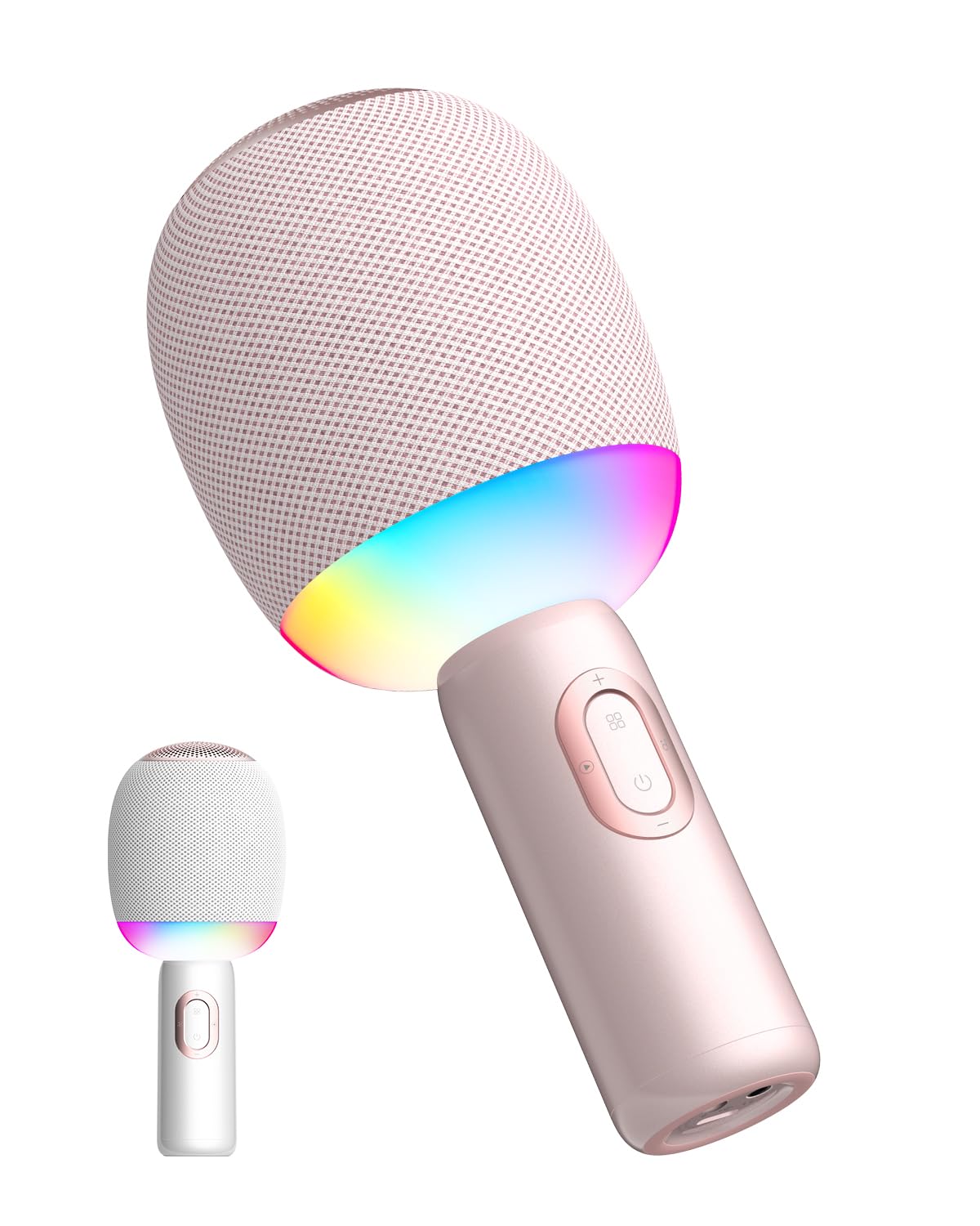 Wireless Bluetooth Karaoke Microphone, 5 In 1 Portable Handheld Mic Speaker With Dynamic Lights, Karaoke Microfono For Car Trave