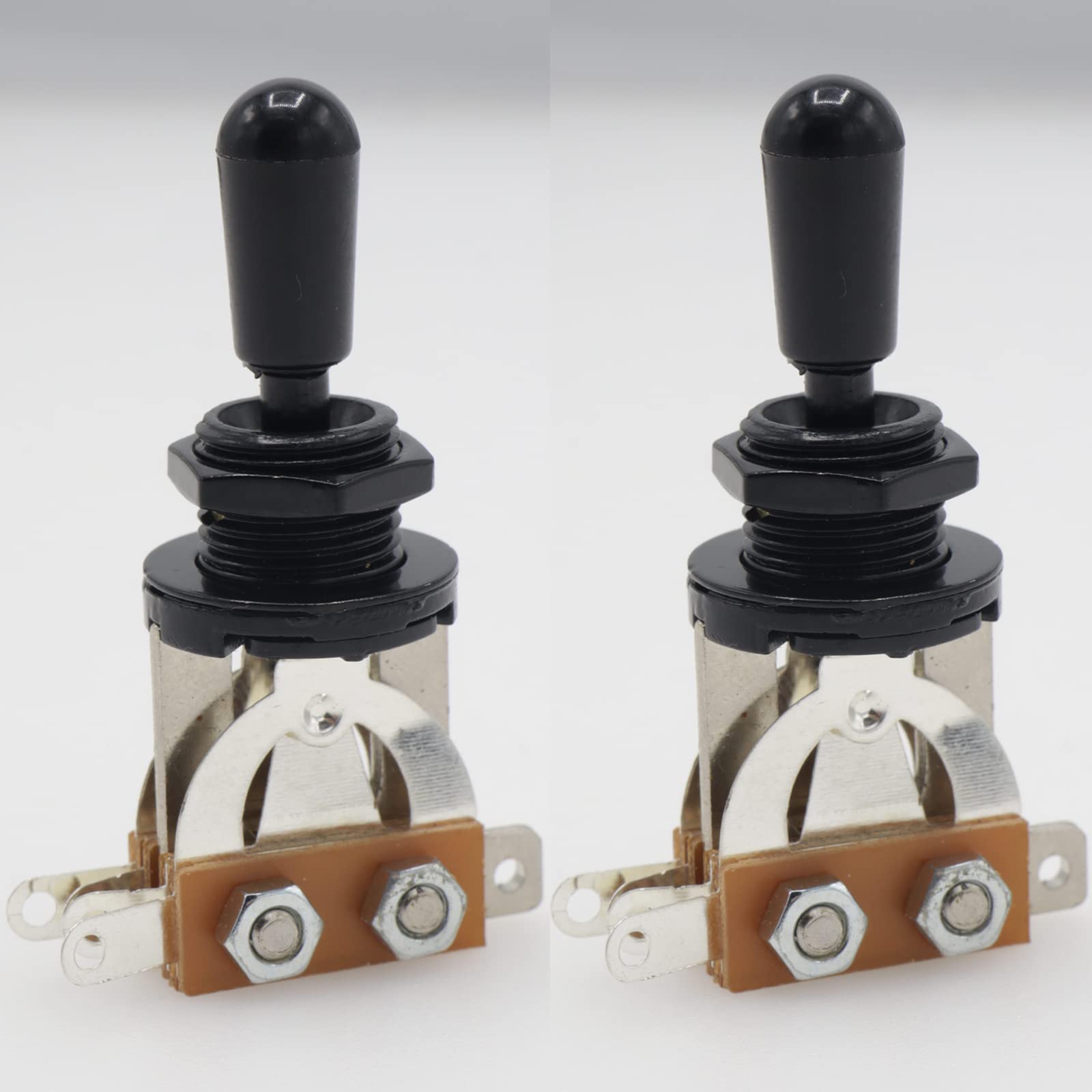 Cheerock 2Pcs Electric Guitar 3 Way Toggle Switch, Guitar Pickup Switch, Guitar Selector Switch, Electric Guitar 3 Way Toggle Se
