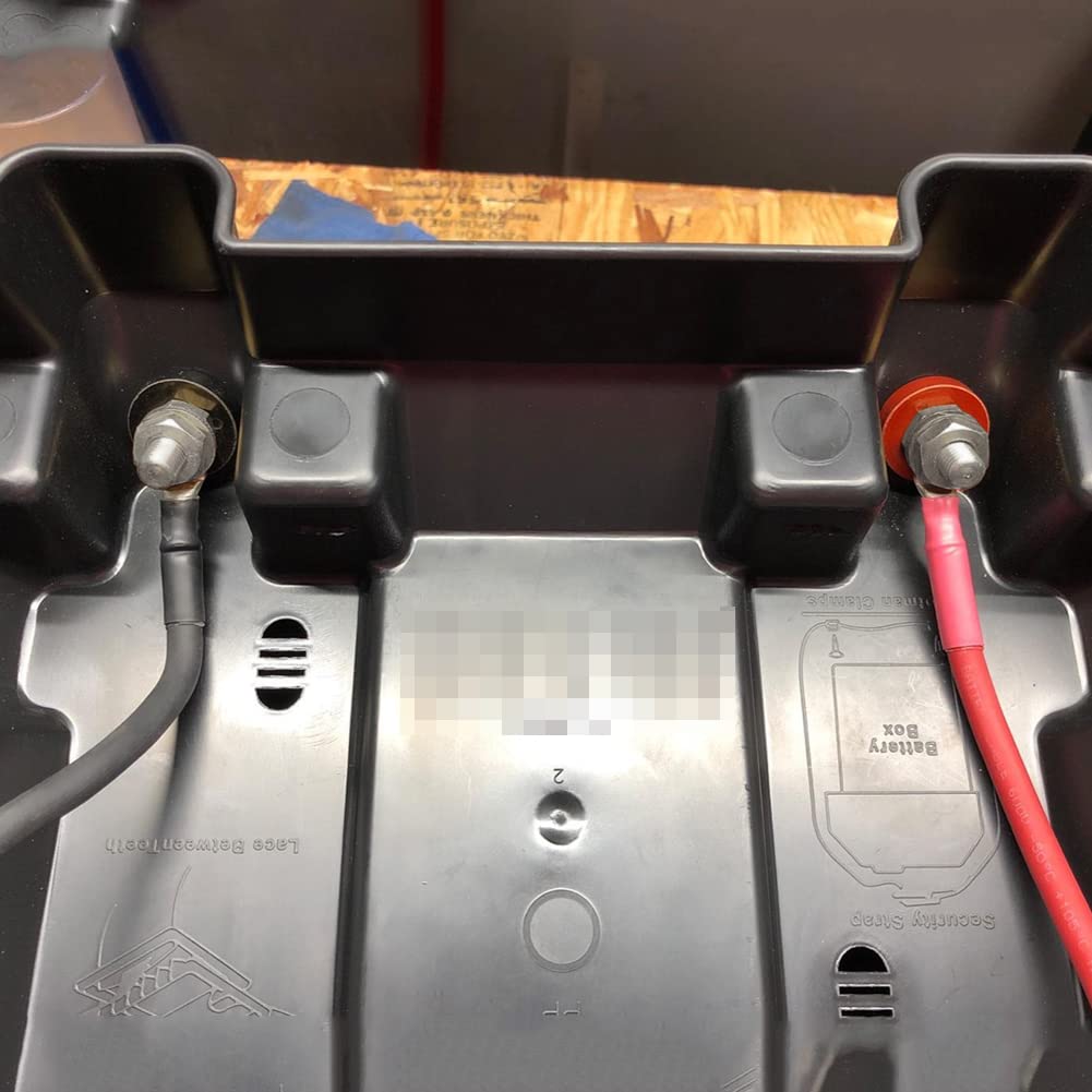 Orifort Copper Remote Battery Binding Post Junction Post Block, Battery Terminal Distribution Stud Connector Terminals (5/16'',