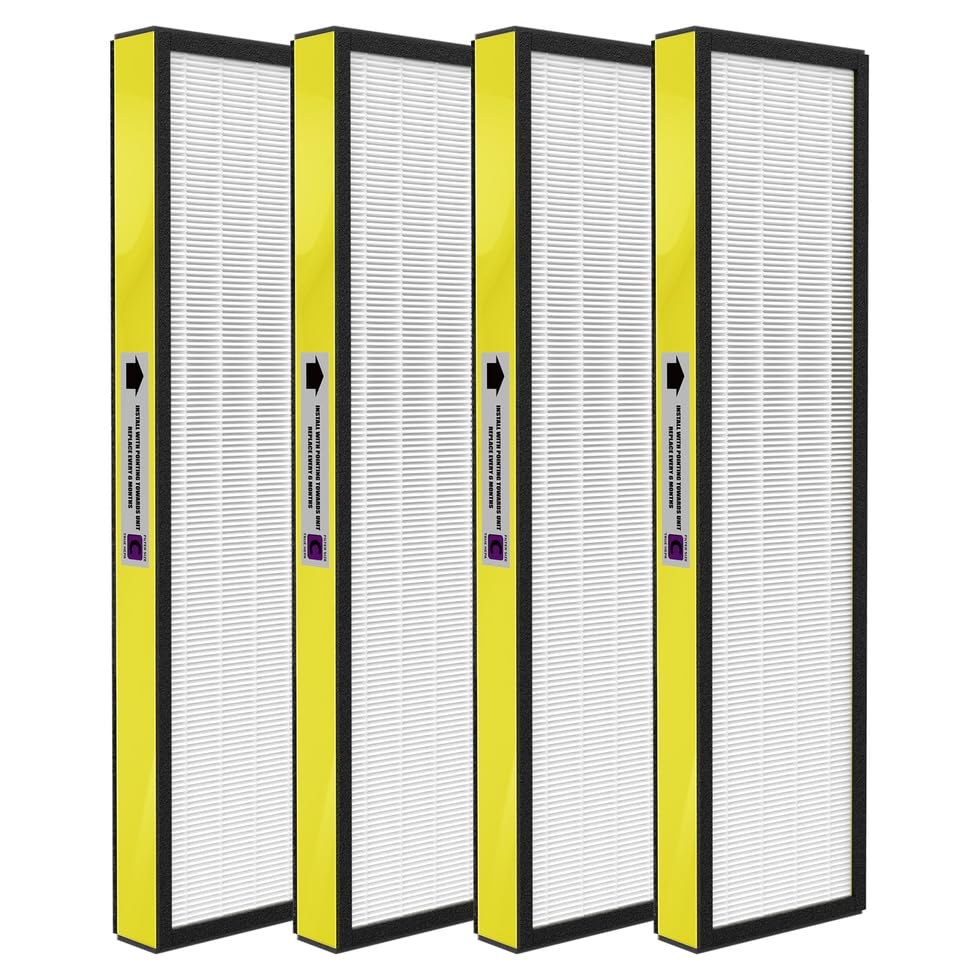 4 Pack True Flt5000 Flt5250Pt Flt5111 Hepa Replacement Filter C, Compatible With G Guardian Purifier Ac5000, Ac5000E, Ac5250Pt,