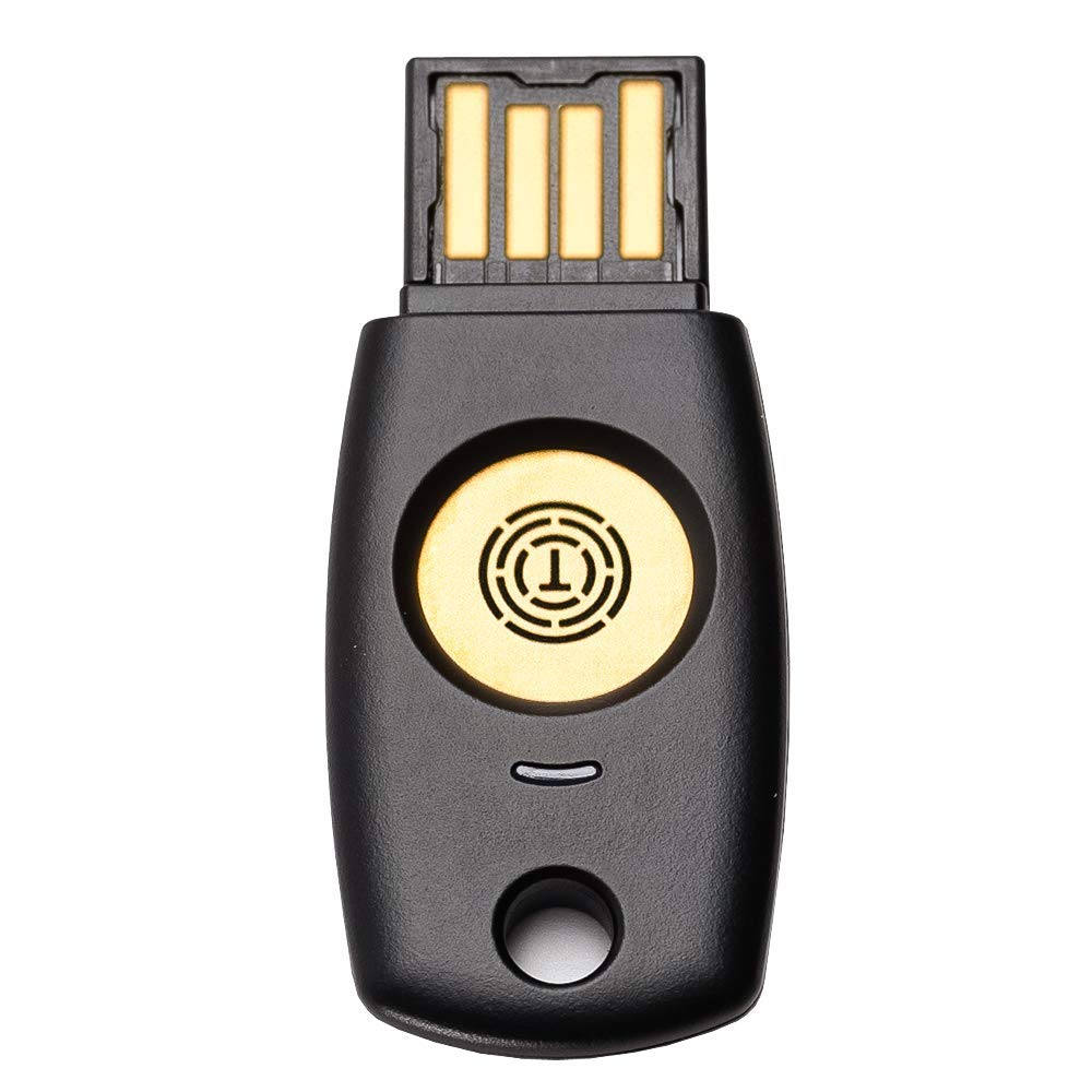 FIDO2 U2F Security Key Passkey Two-Factor Authentication (2FA) USB Key PIN+Touch (Non-Biometric) USB-A Type TrustKey T110