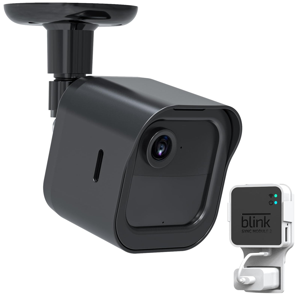 Wall Mount For Blink Outdoor 4 (4Th Gen) Camera Mount, Compatible Battery Extension Pack Mount,With Sync Module2 Mount,Weatherproof Protective Housing And 360 Degree Adjustable Wall Mount