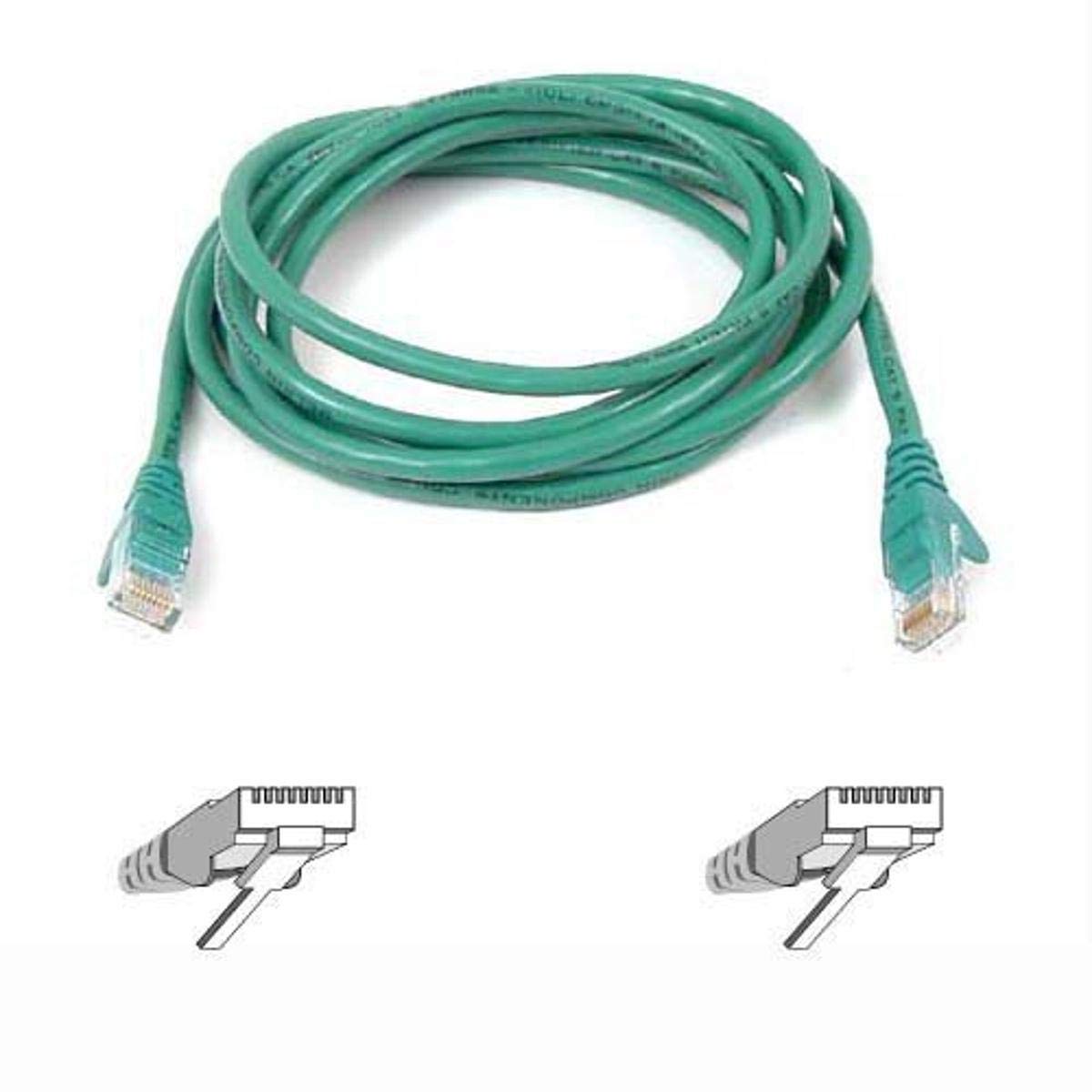 Belkin A3L980 14 Grn S Cat 6 Snagless Patch Cable (Green, 14 Feet)