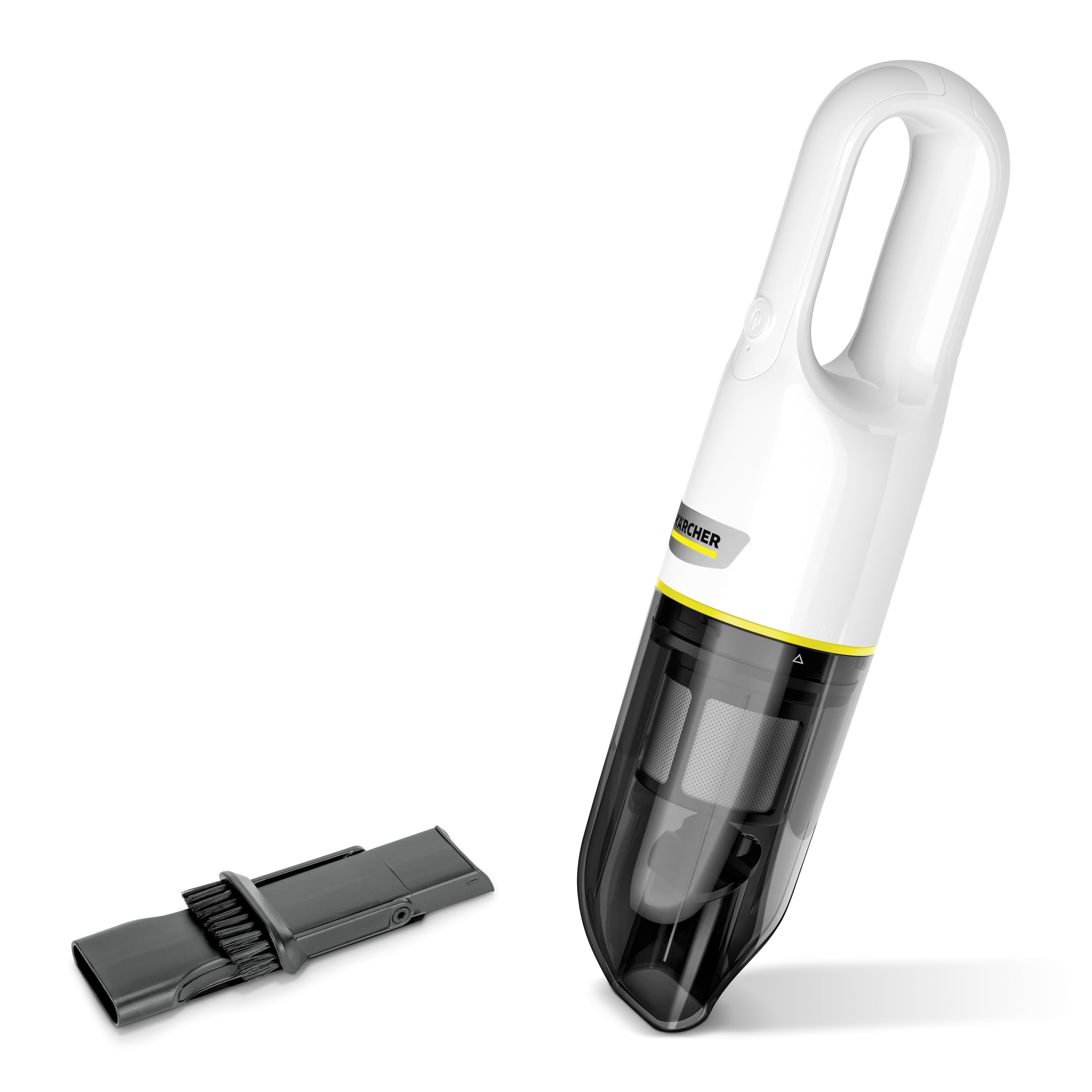 Krcher CVH 2 Handheld Vacuum Cleaner, Double Filtration System incl. a HEPA 12 Filter, 2-in-1 Crevice Nozzle, Cordless, Weighs o