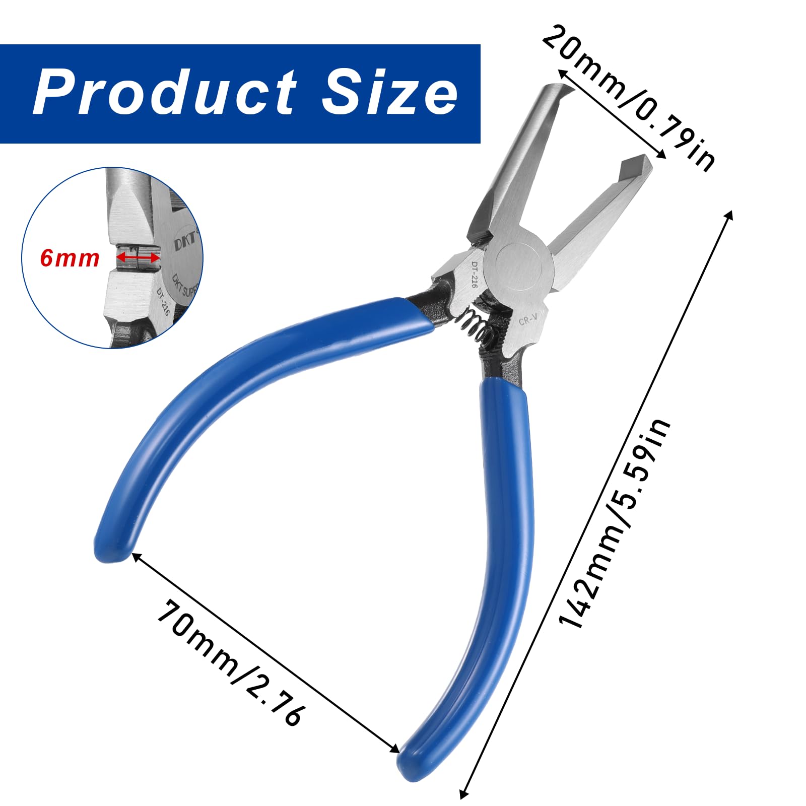 Fret Removal Pliers, Fret Puller Tool Precision Cutting Pliers With Blue Rubber Coating Multifunctional Cutter Tool For Acoustic