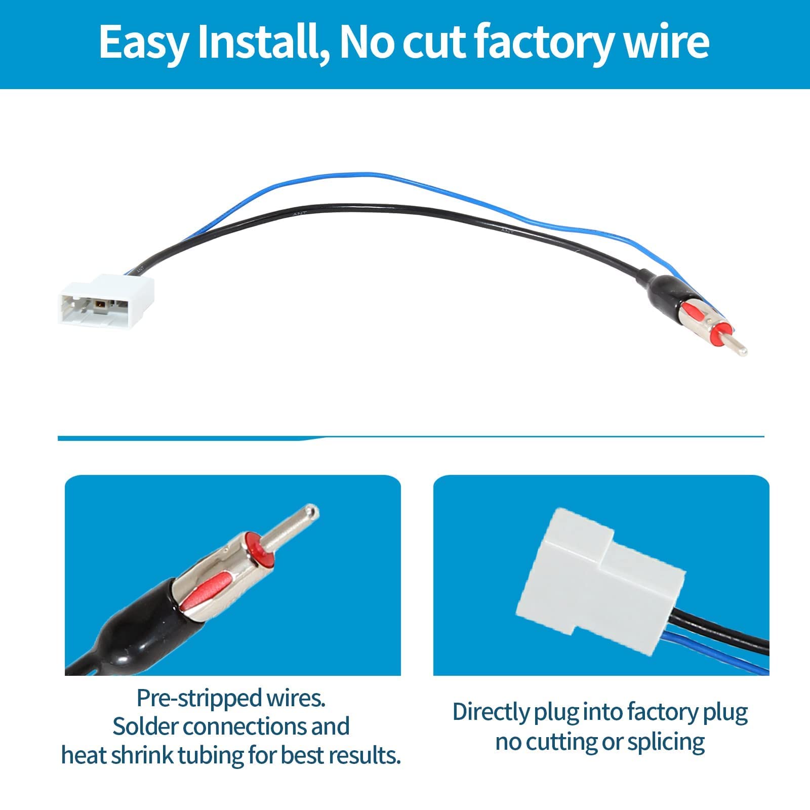 Red Wolf 20 Pin Stereo Wring Harness Antenna Adapter Fit For Nissan 2008 2015 Versa Altima Pathfinder Frontier, 2009 2011 Suzuki Install Aftermarket Radio W/Steering Wheel Control Vss Harness