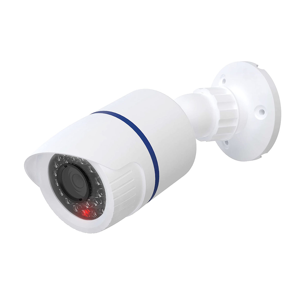 Wali Bullet Dummy Fake Simulated Surveillance Security Cctv Dome Camera Indoor Outdoor With One Led Light, Warning Security Aler