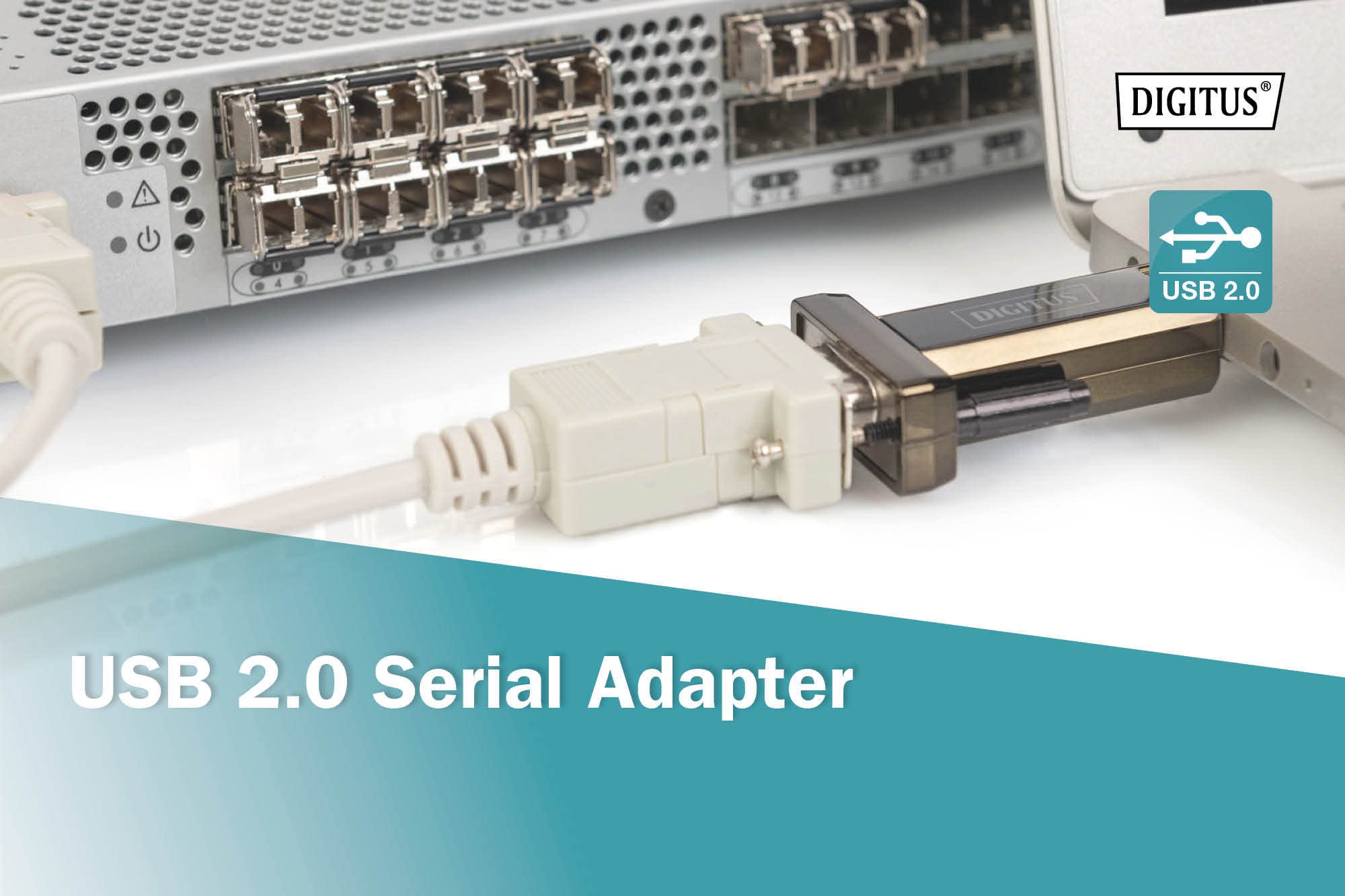 Digitus Usb To Serial Adapter   Rs232 Converter   Usb 2.0 Type A To Dsub 9M   Pl2303Gt Chipset   Includes 80 Cm Cable