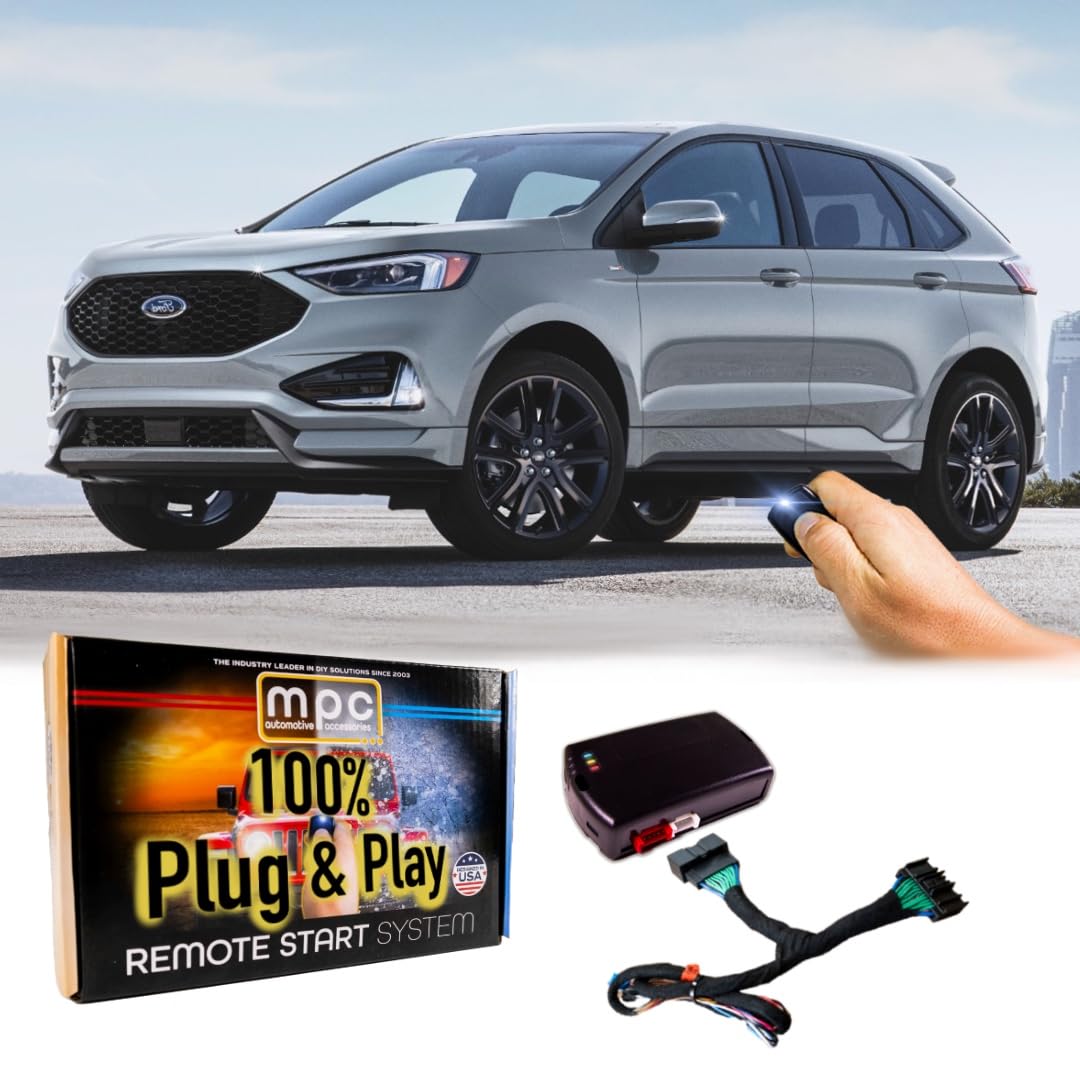 Mpc Remote Start Kit For 2015 2020 Ford Edge || Plug N Play Harness || Press Oem Key Fob Lock Unlock Lock To Start || Push To St