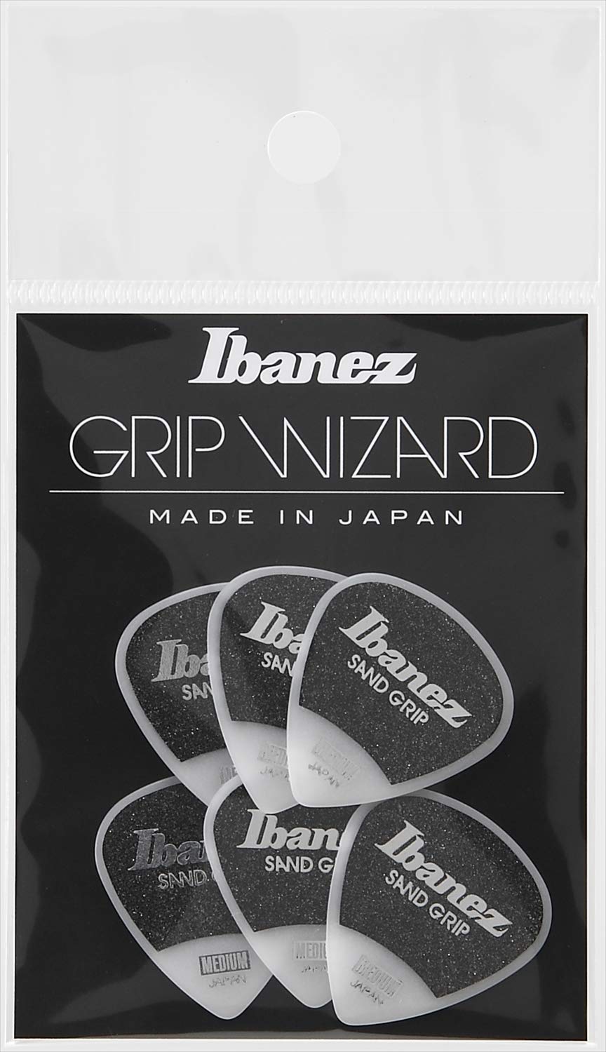 Ibanez Grip Wizard Series Sand Grip Pick Pa16Msg Wh White