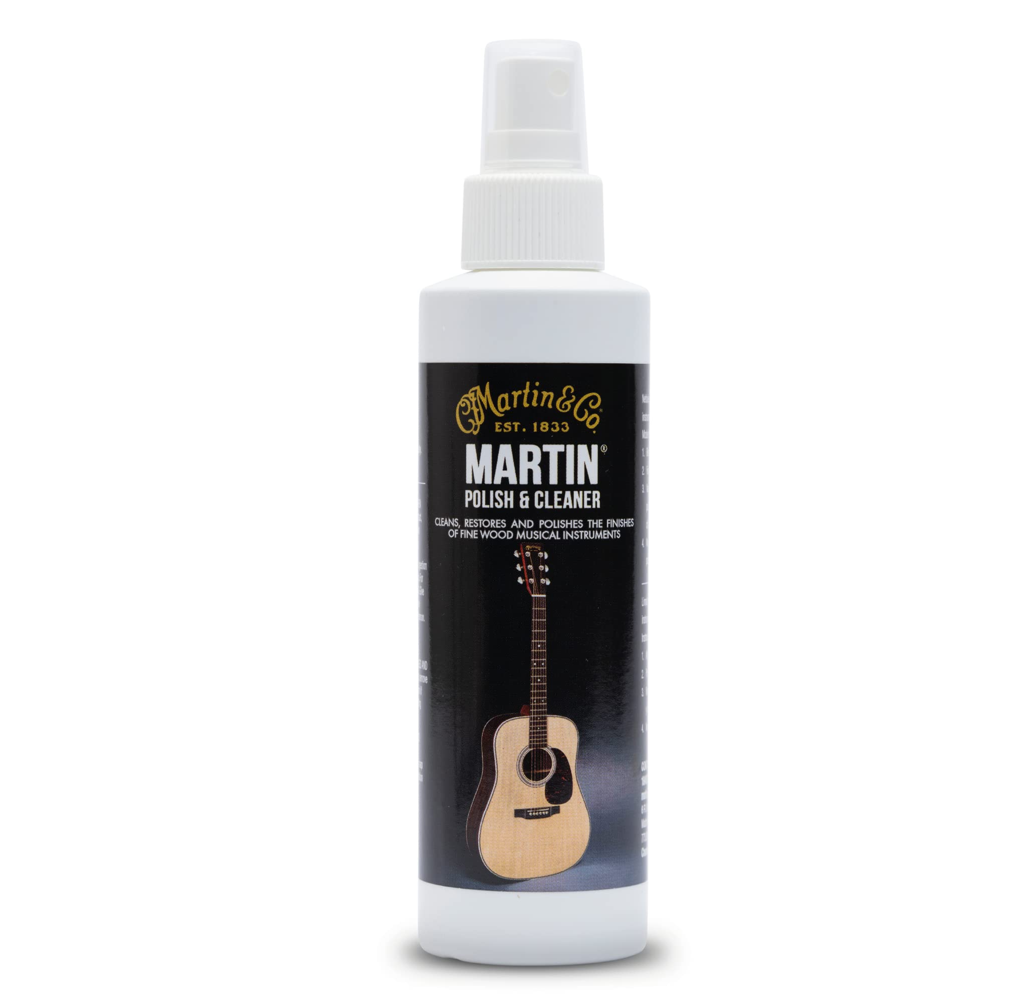 Martin Guitar Polish And Cleaner, All In One Guitar Cleaner, 6 Ounces