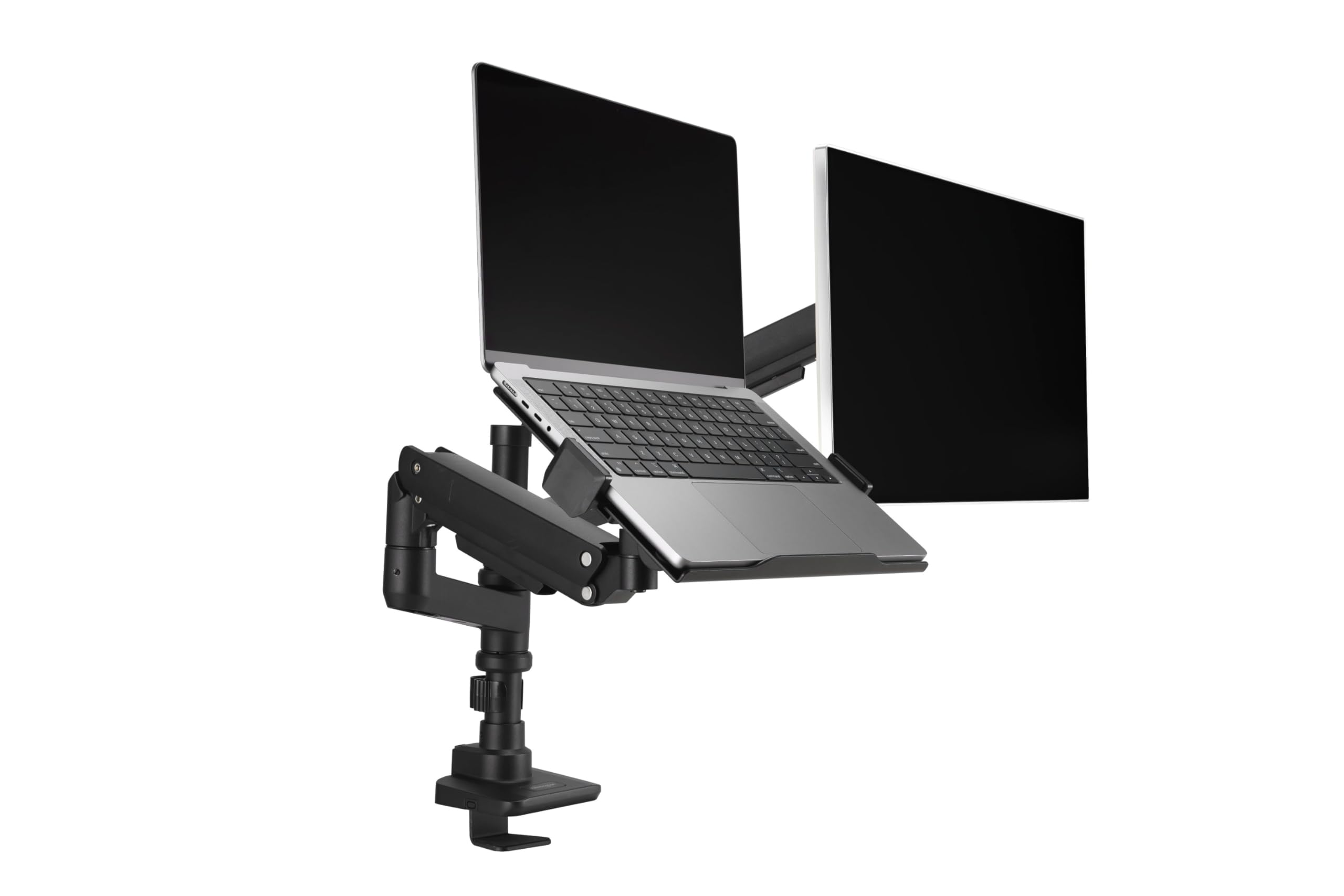 Smartfit Premium Heavy Duty Dual Monitor Arm With Laptop Tray
