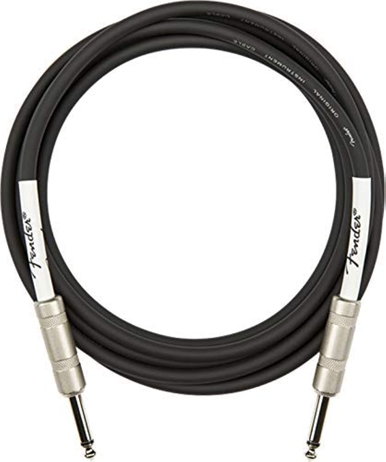 Fender 10 Foot Original Instrument Cable Compatible With Modem, Straight Straight, Black   1 Pack
