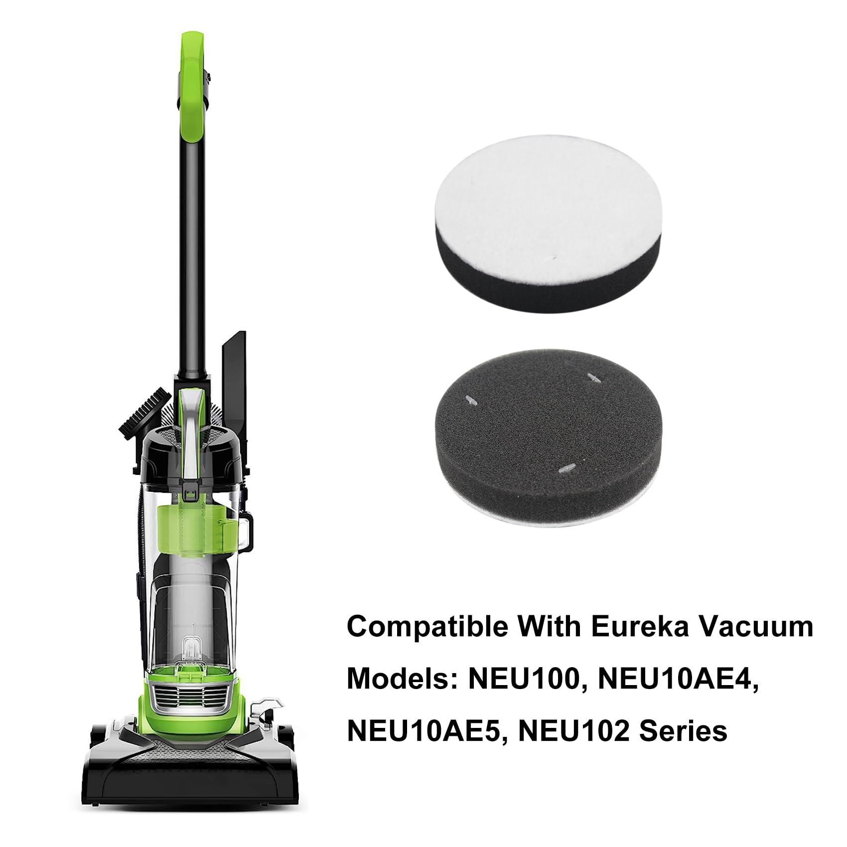 Cpai Replacement Filter For Eureka Neu100 Airspeed Compact Bagless Upright Vacuum,Compatible With Models Neu100, Neu10Ae4, Neu10