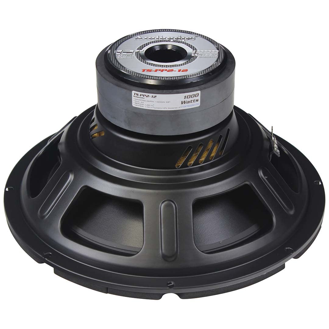 Audiopipe Ts Pp2 12 Subwoofer 12 Inch Woofer 300 Watts Rms 1000 Watt Max Impedance 4 Ohms Voice Coil 2    4 Layers Kapton